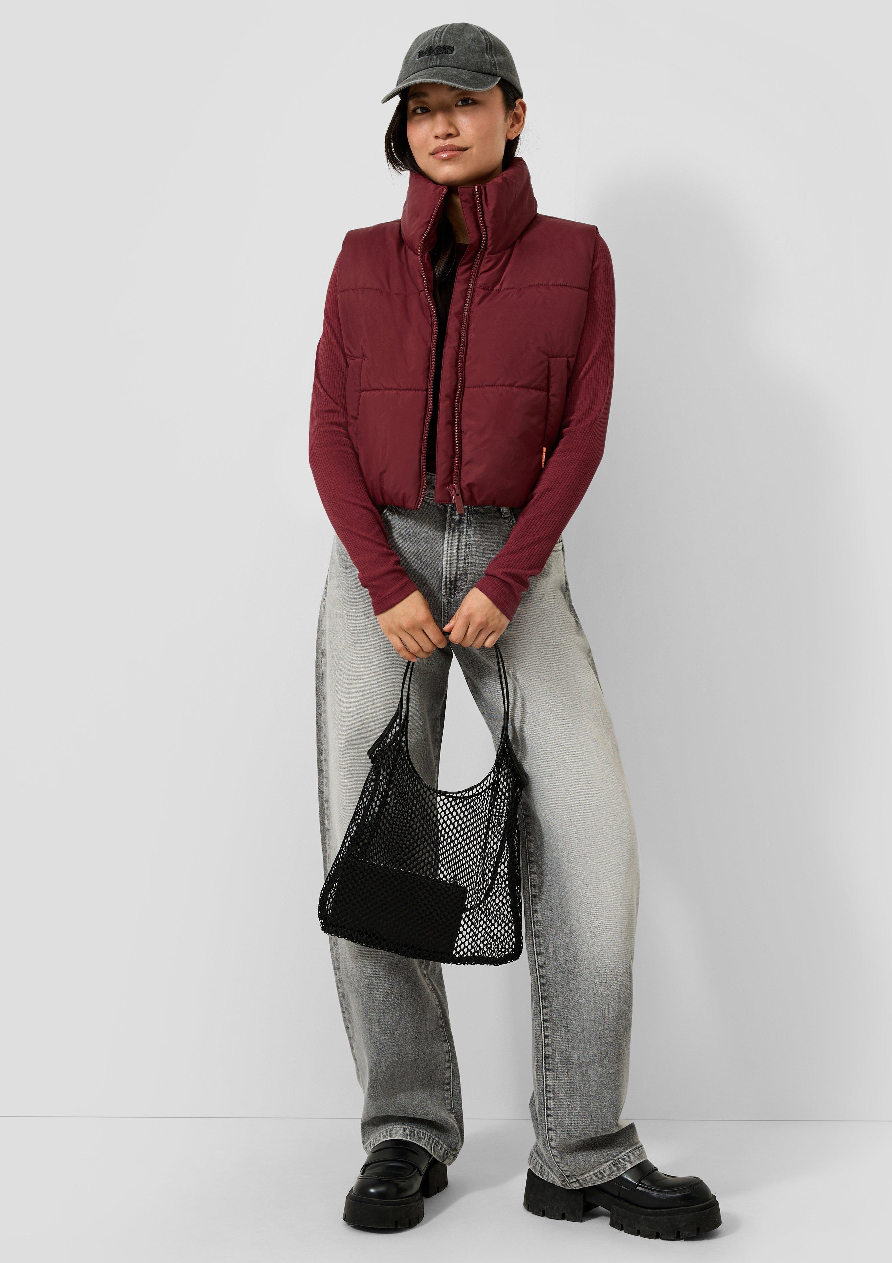 Femmes Gilet d'extérieur en rouge de QS