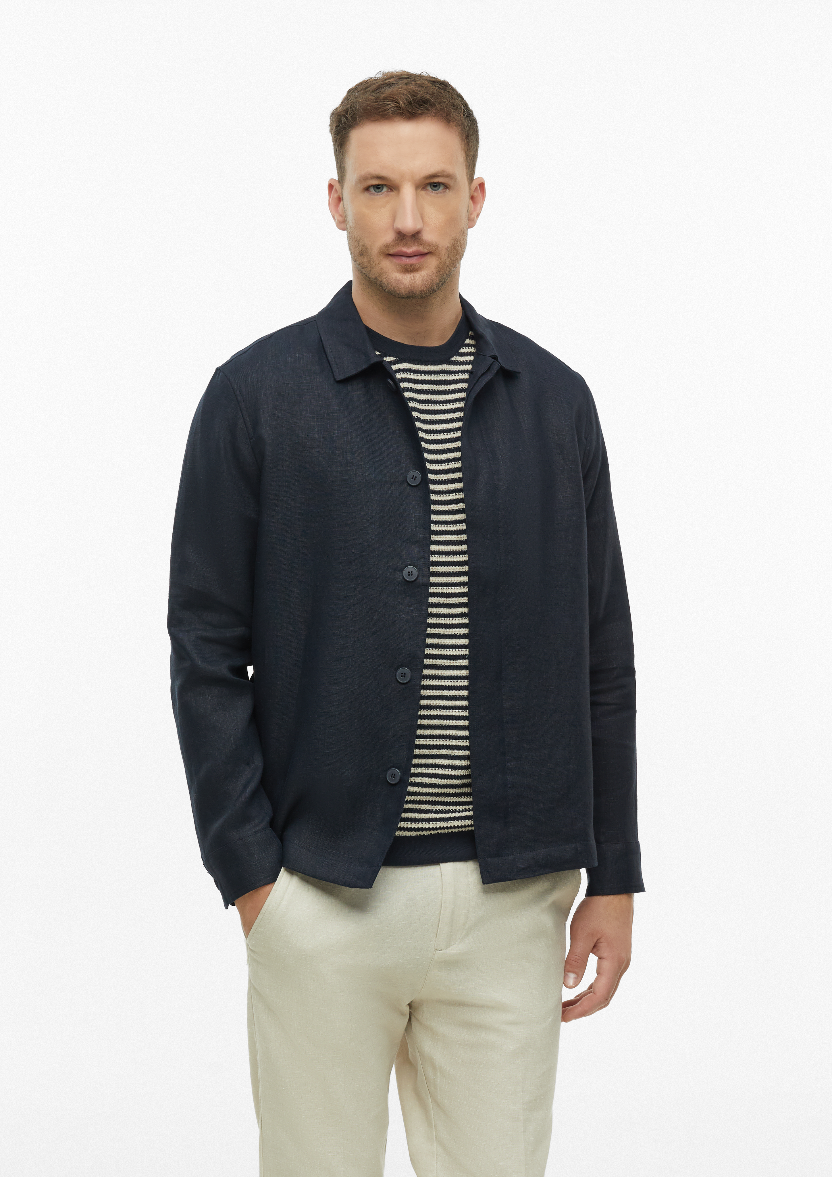 Herren Indoor-Jacke in blau von s.Oliver BLACK LABEL