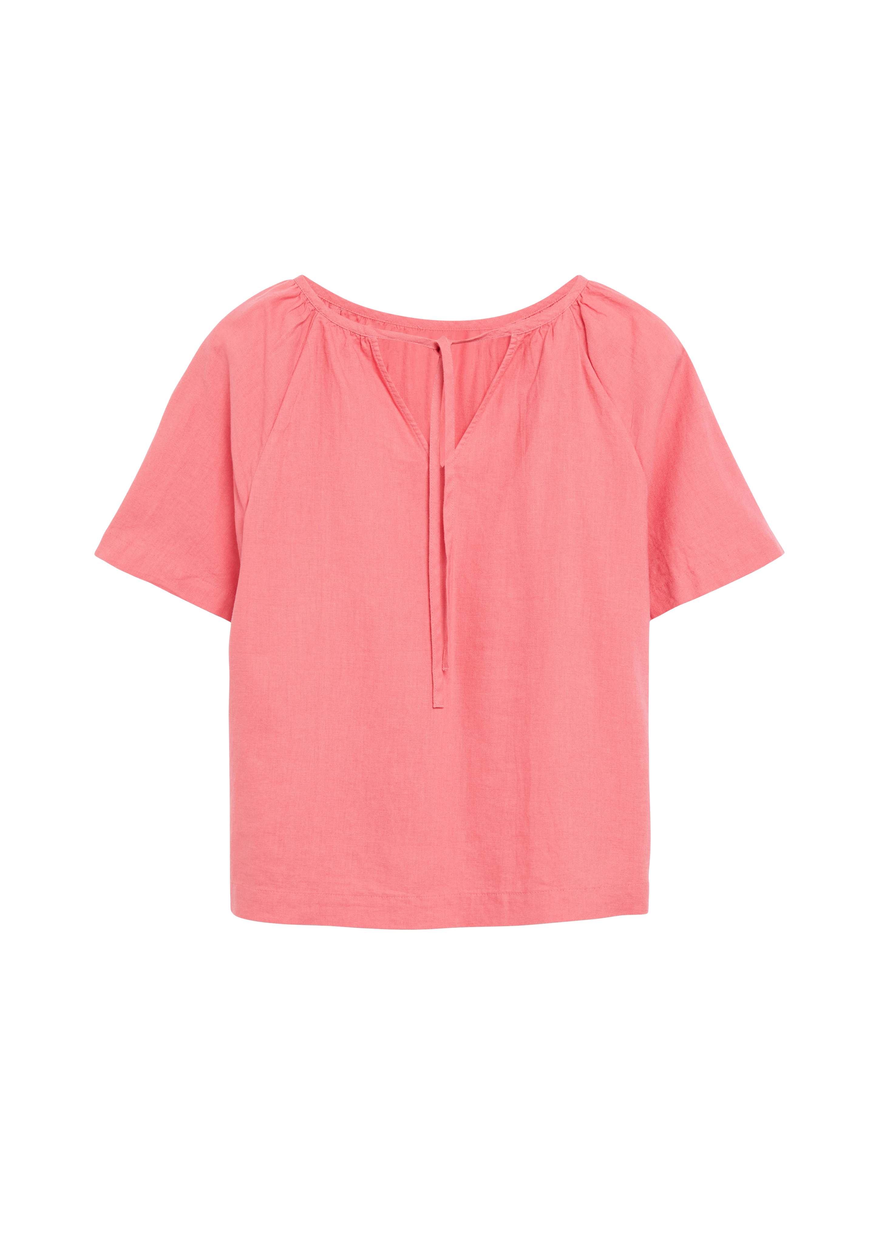 s.Oliver Leinenmixbluse Mit Schleifendetail Am Rücken