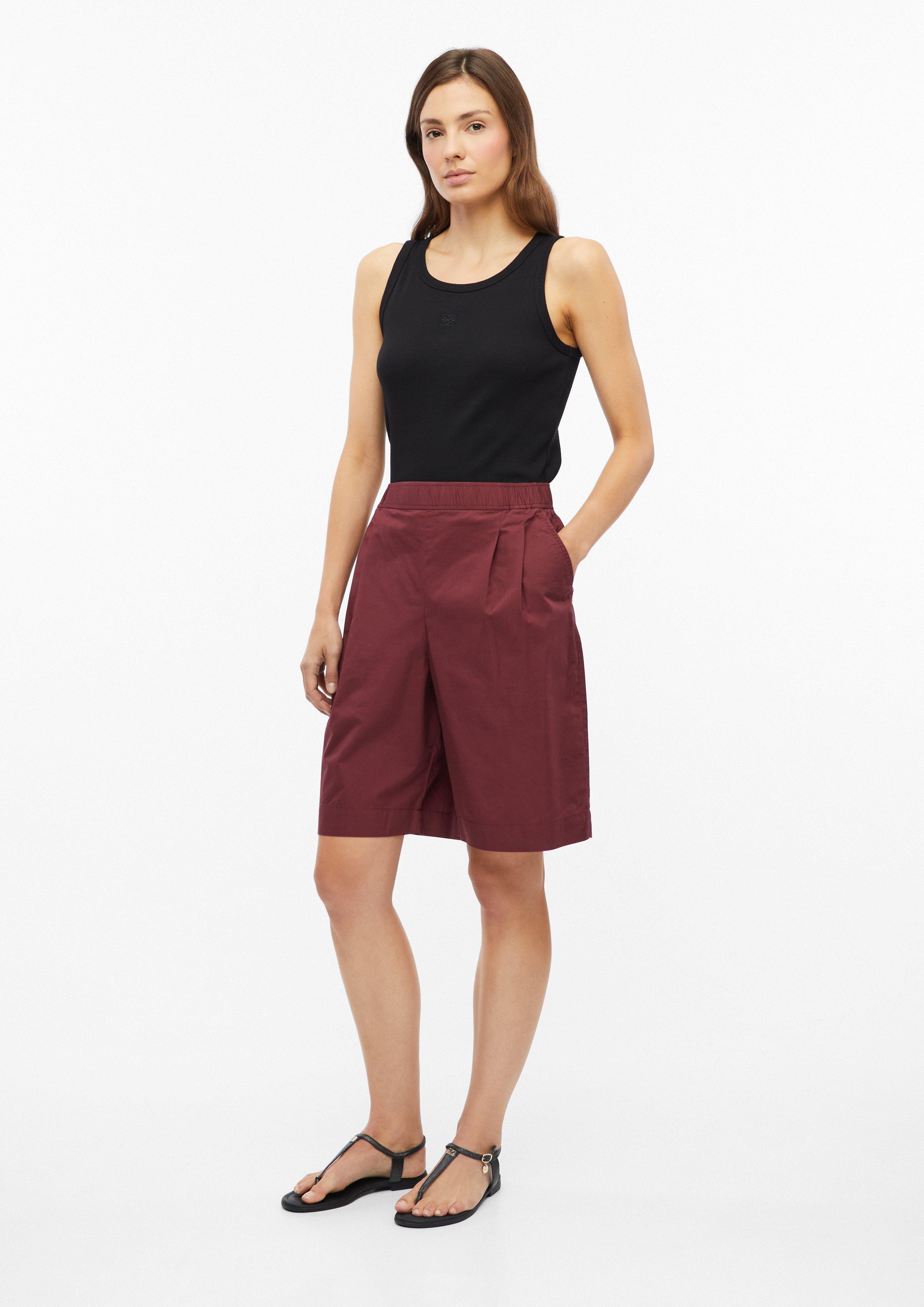 Damen Bermudahose aus Popeline mit Falten in  von s.Oliver