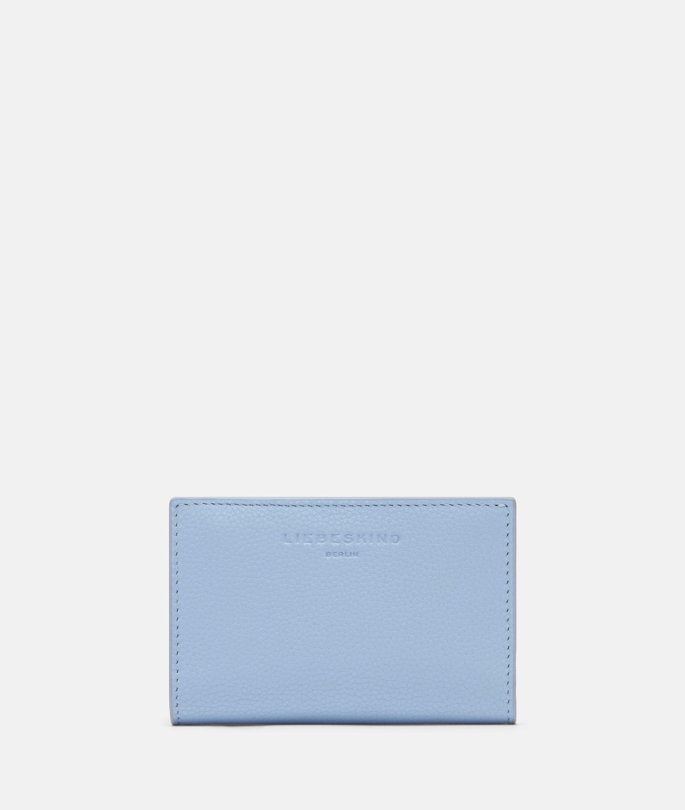 Portefeuille en bleu, beige, brun & noir