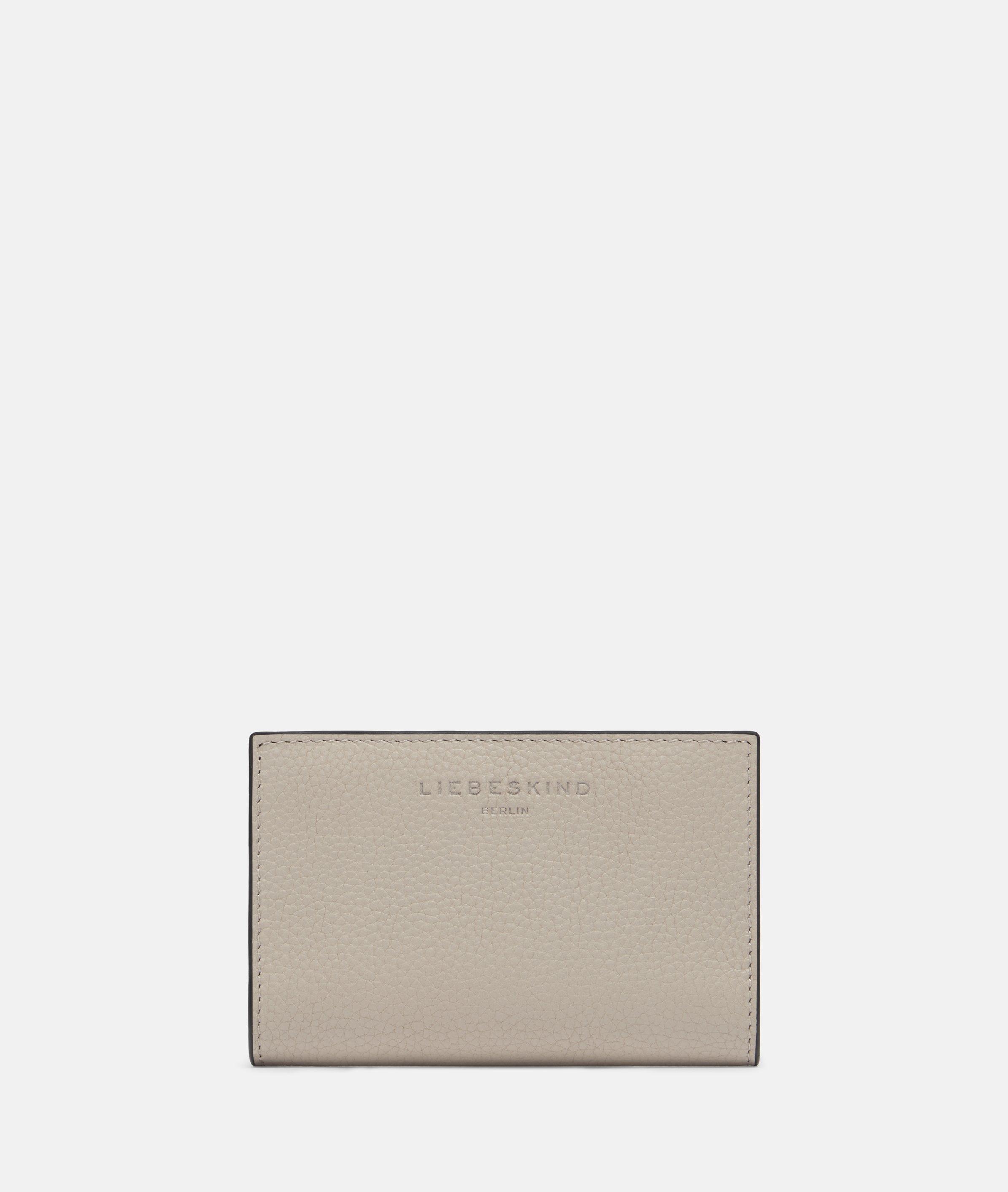 Portefeuille en beige, bleu, brun & noir