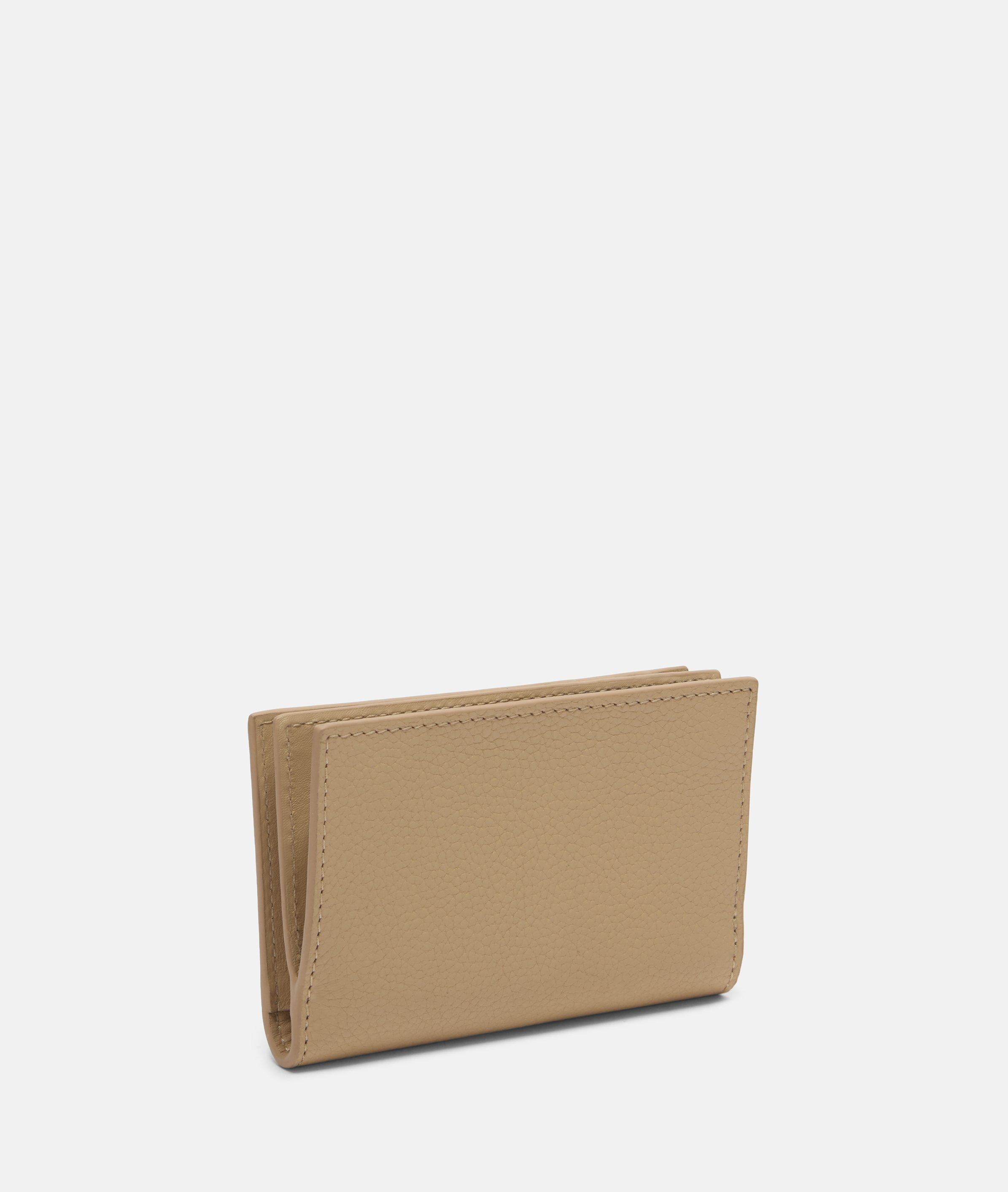 Portefeuille en brun, bleu, beige & noir