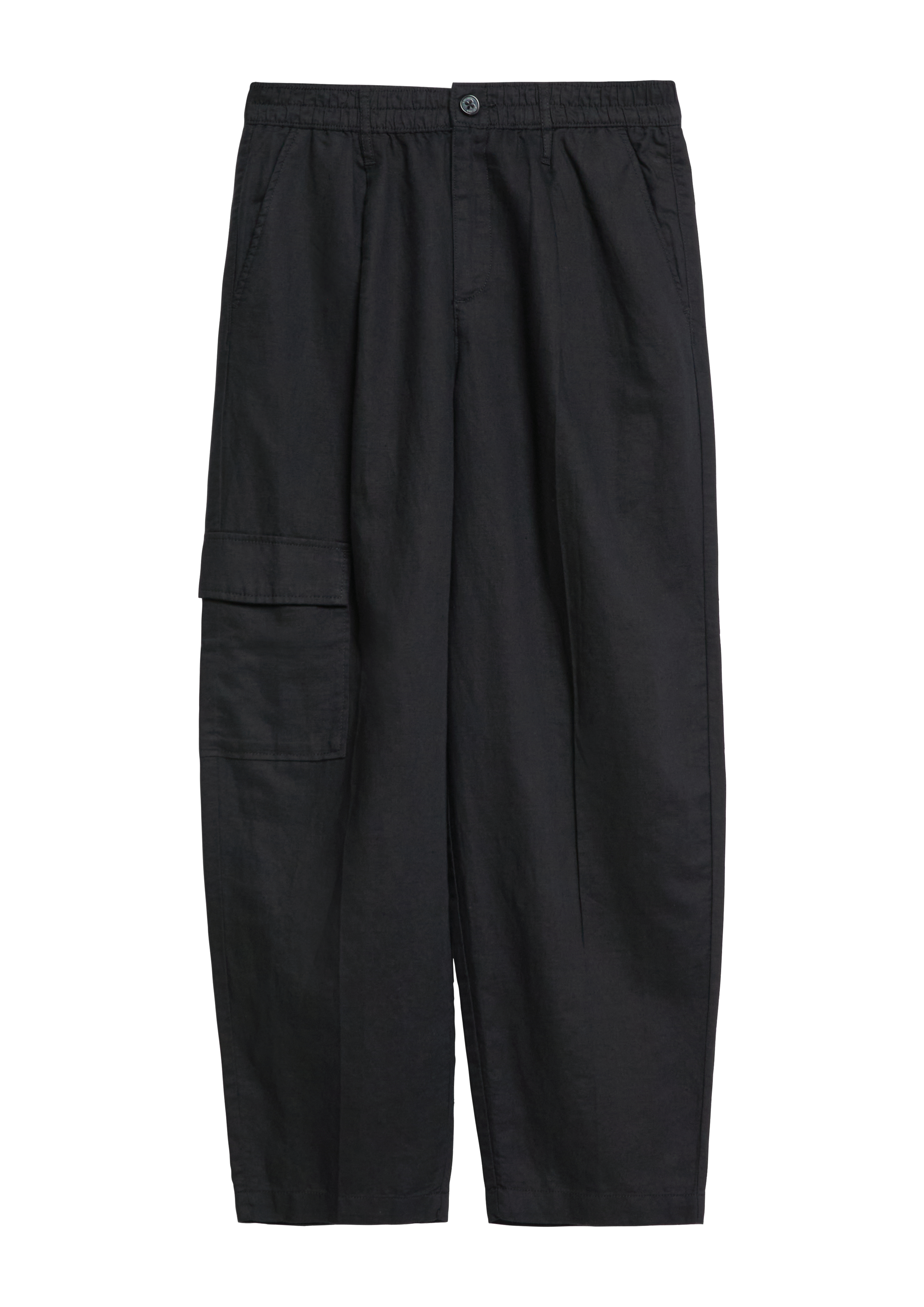 s.Oliver Leinenmix-Hose Mit Barrel Leg