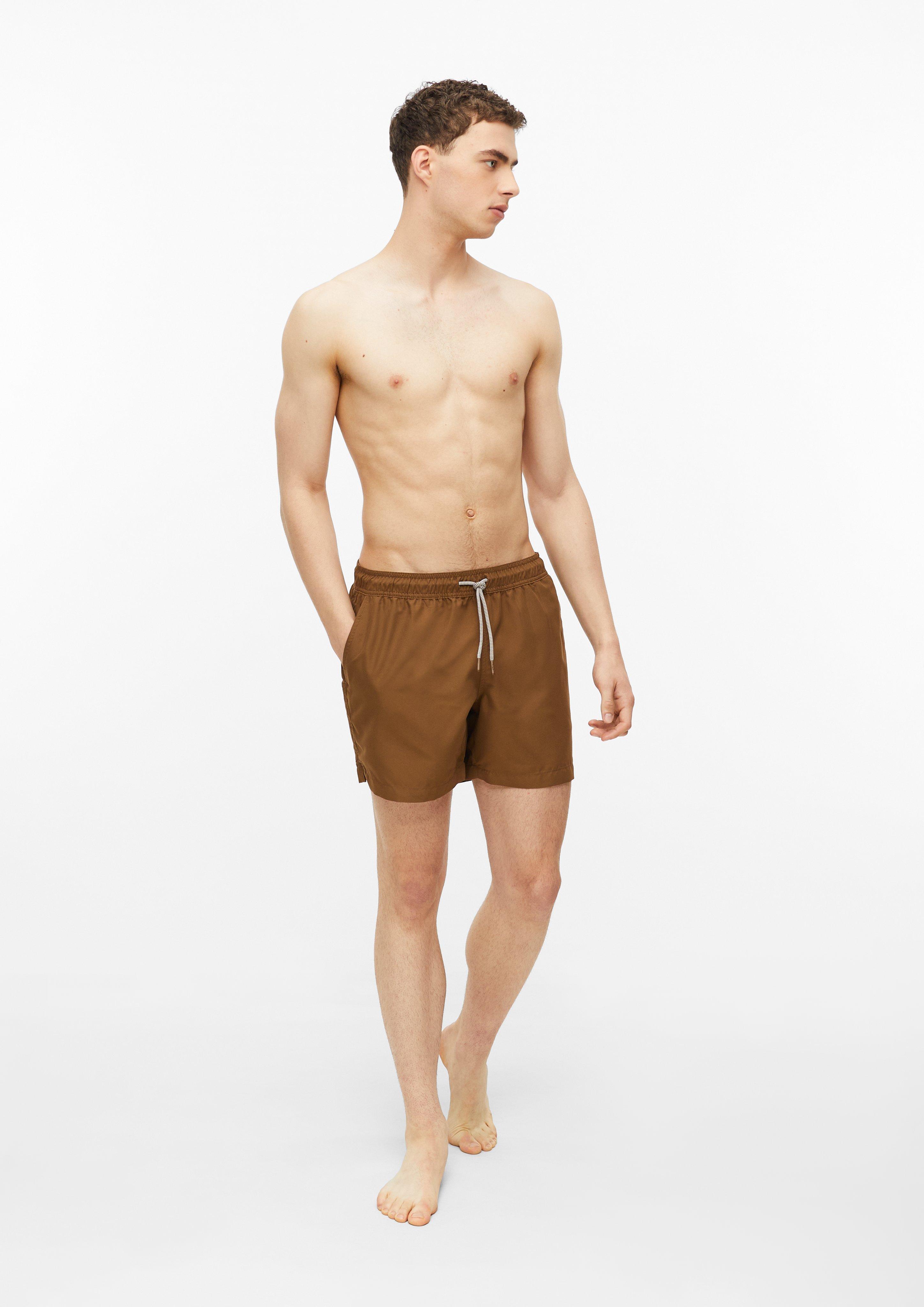 Herren Badehose in braun von s.Oliver