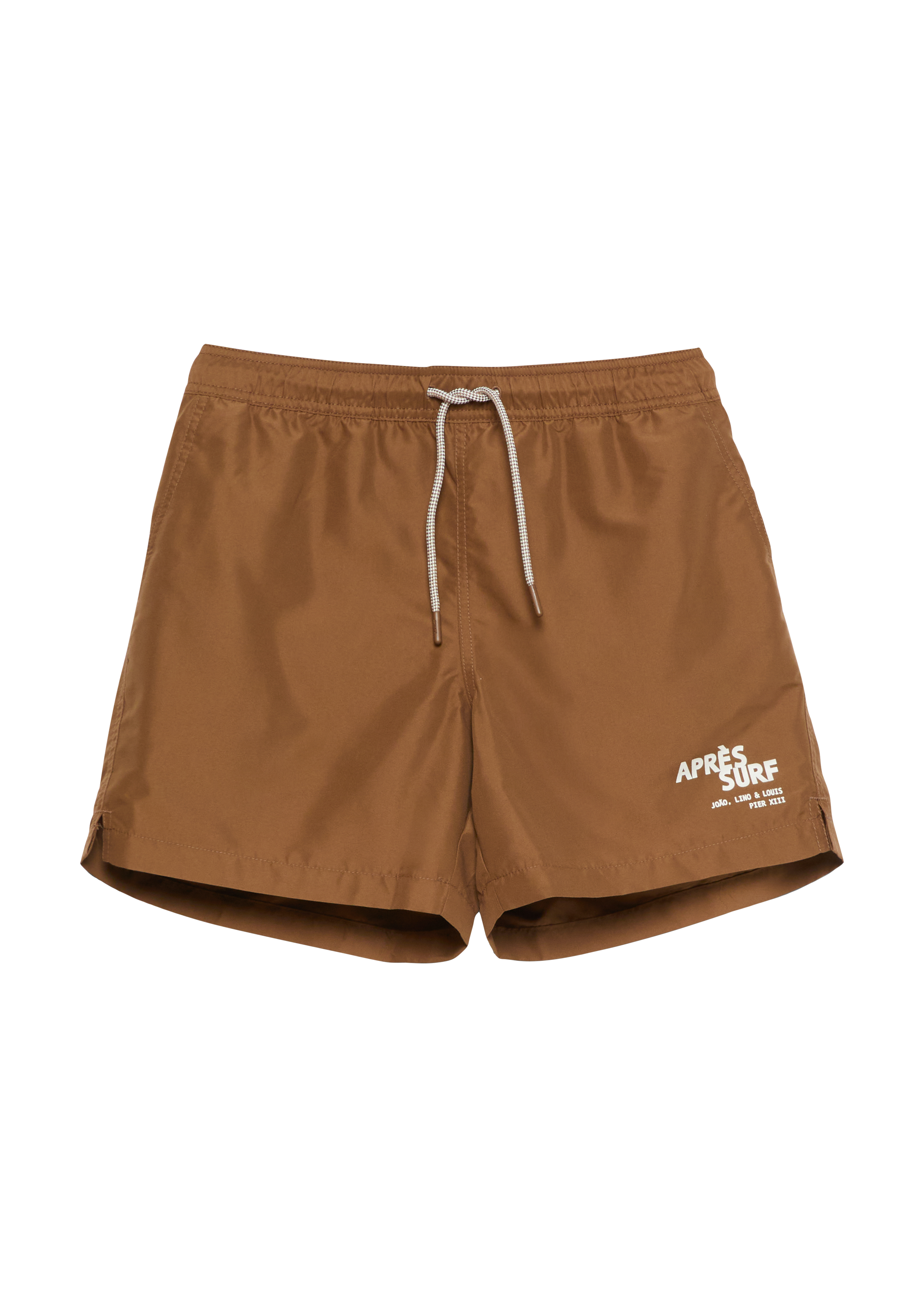 s.Oliver Badehose Mit Print Und Kordelzug