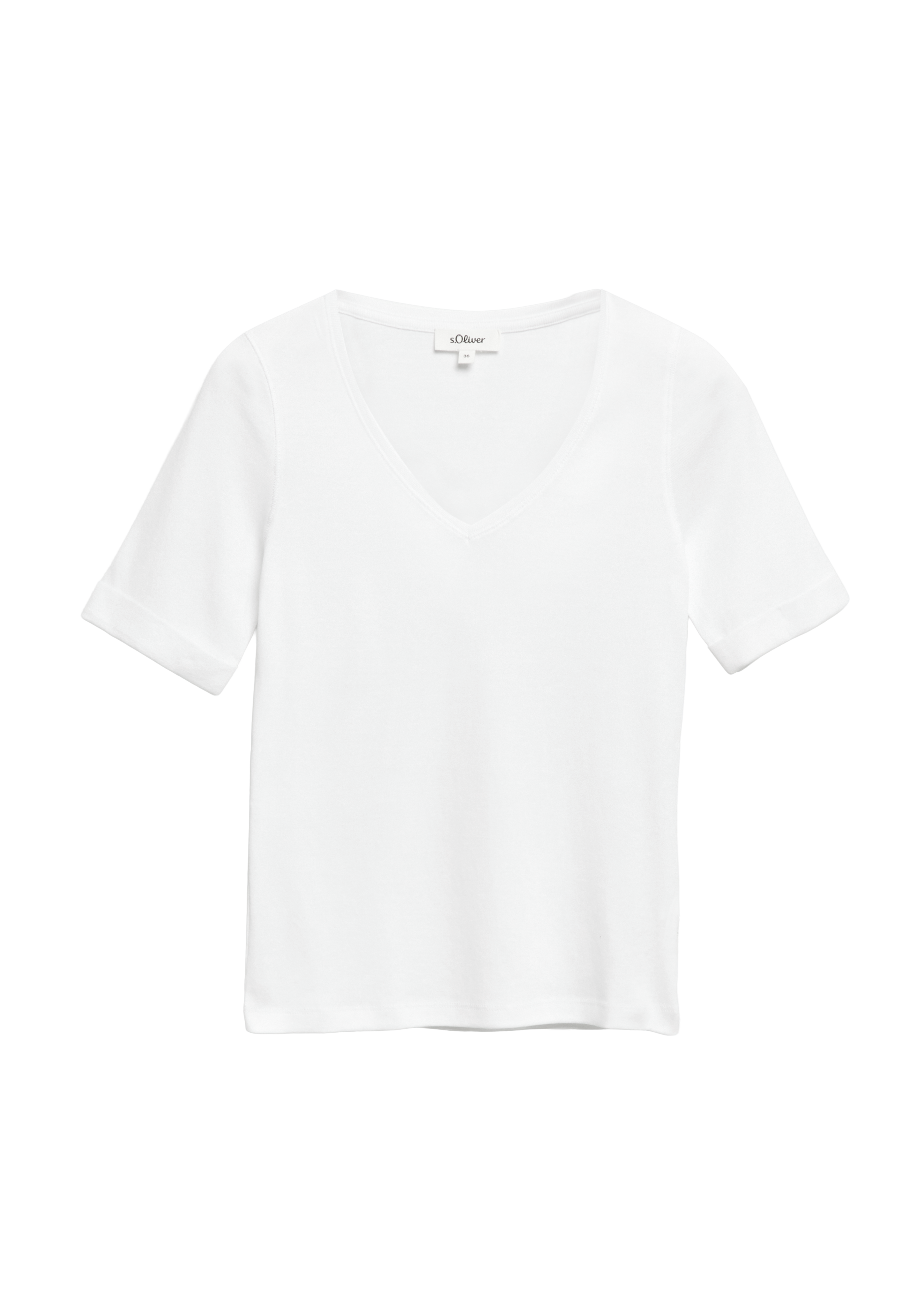 Elastisch T-shirt in slanke pasvorm