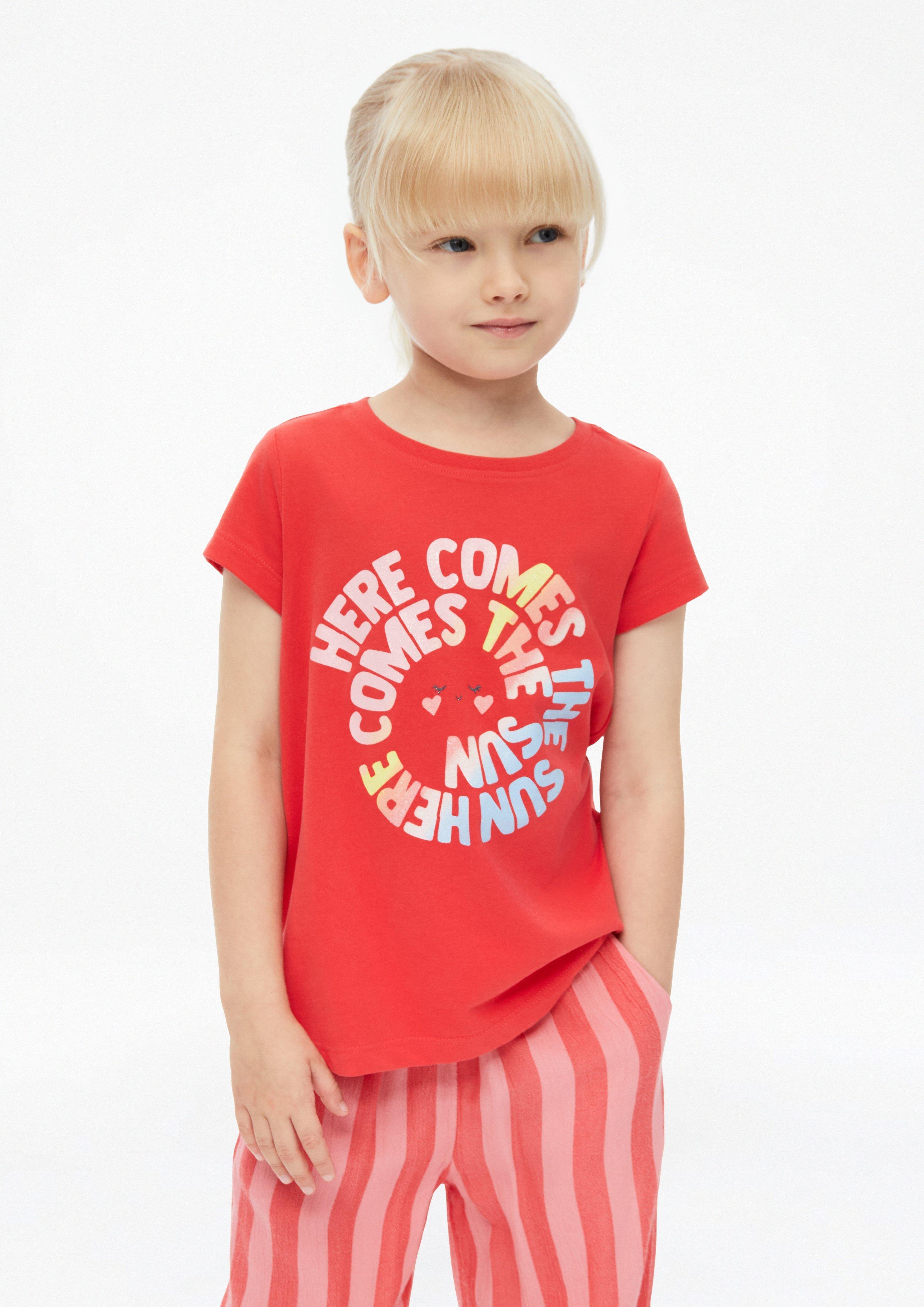 Kinder T-Shirt mit Glitzerprint in  von s.Oliver