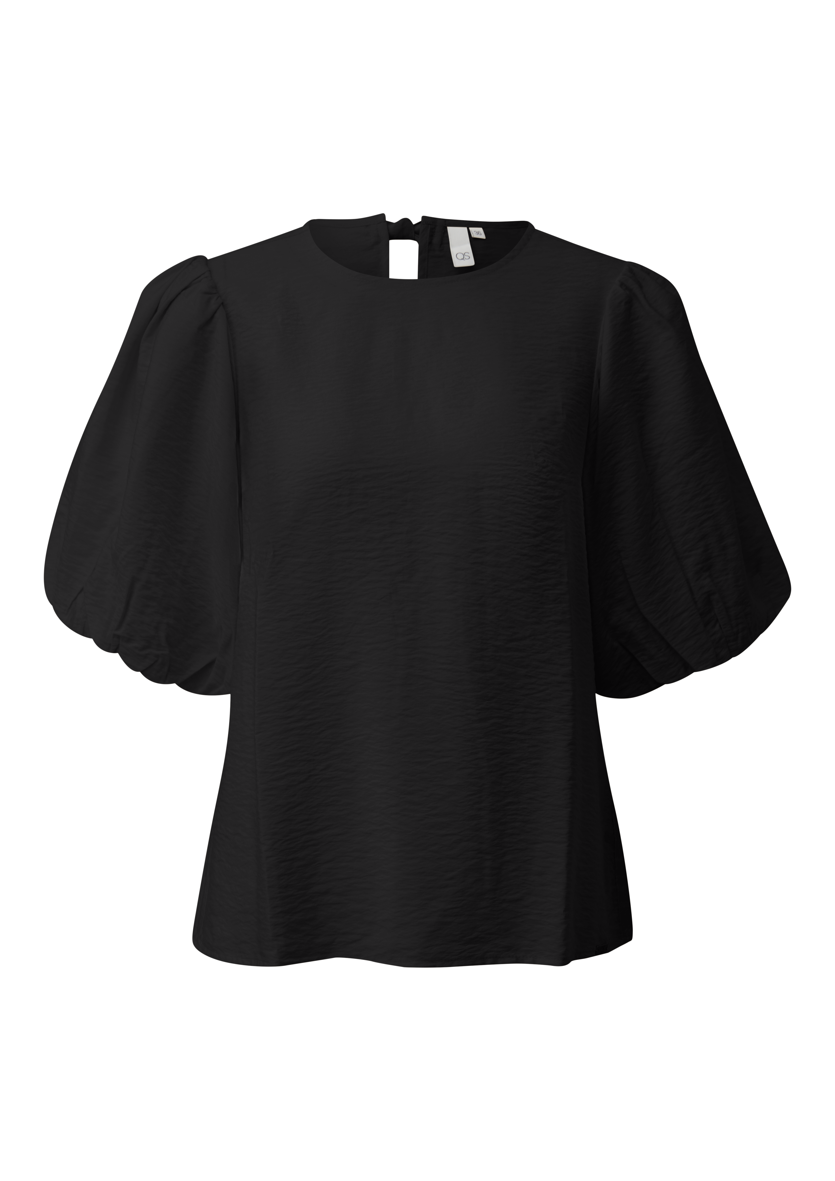 Qs Strukturierte Bluse Mit Ballonarm