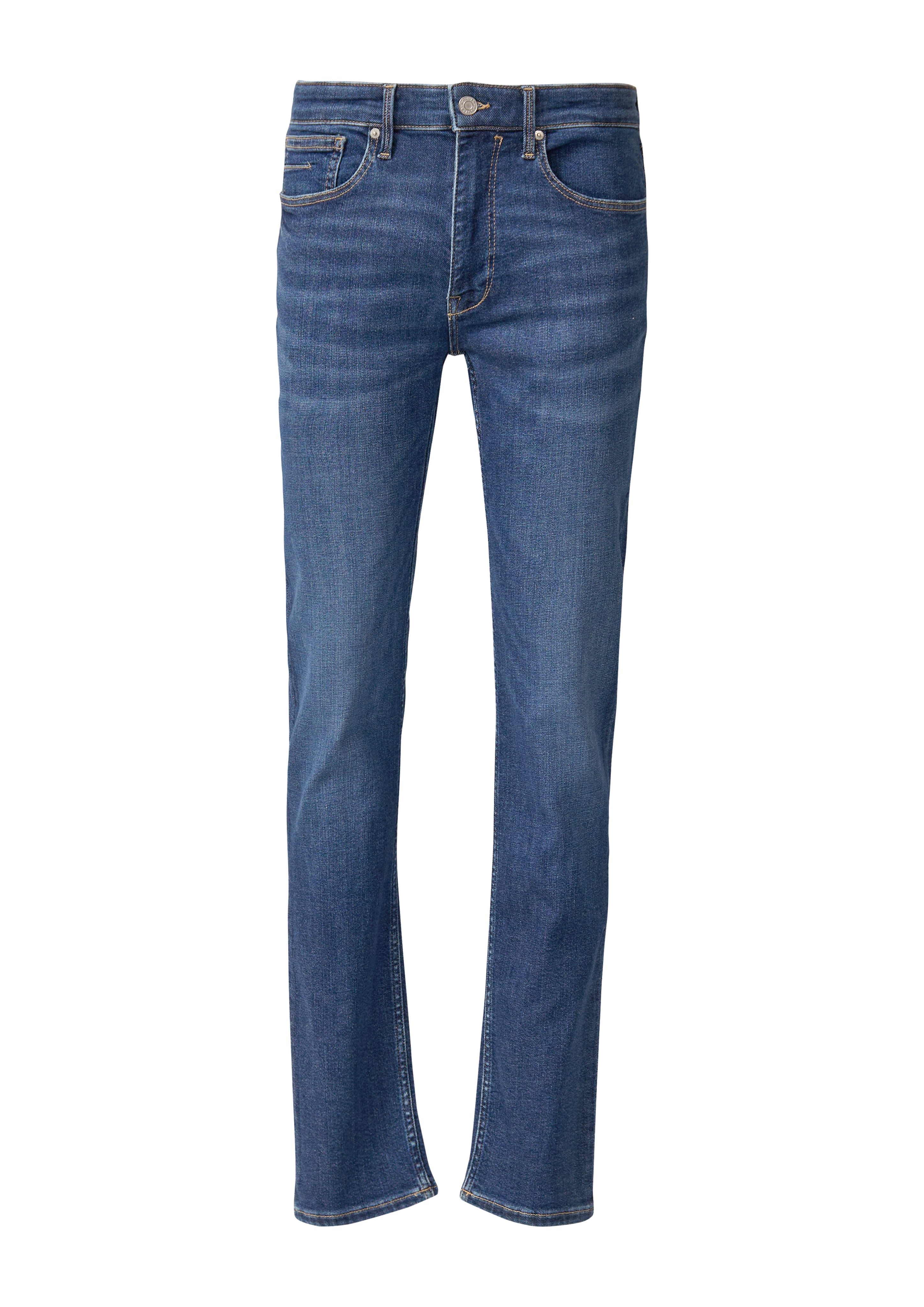 S.Oliver Herren Jeans-Hose, Blue 53z3 – 5-Pocket, Mit Knopf Und Verdecktem Reißverschluss