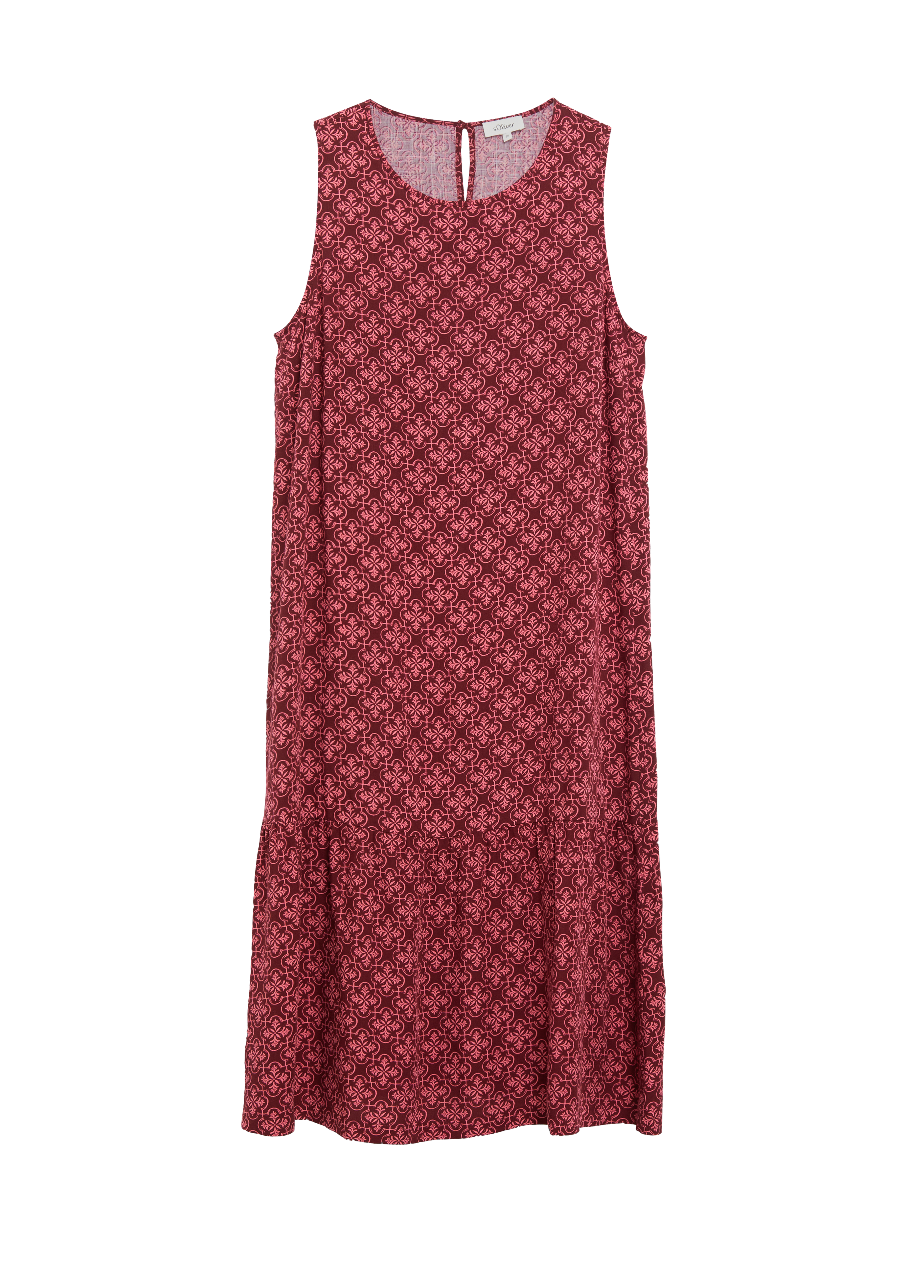Gestreepte jurk van viscose