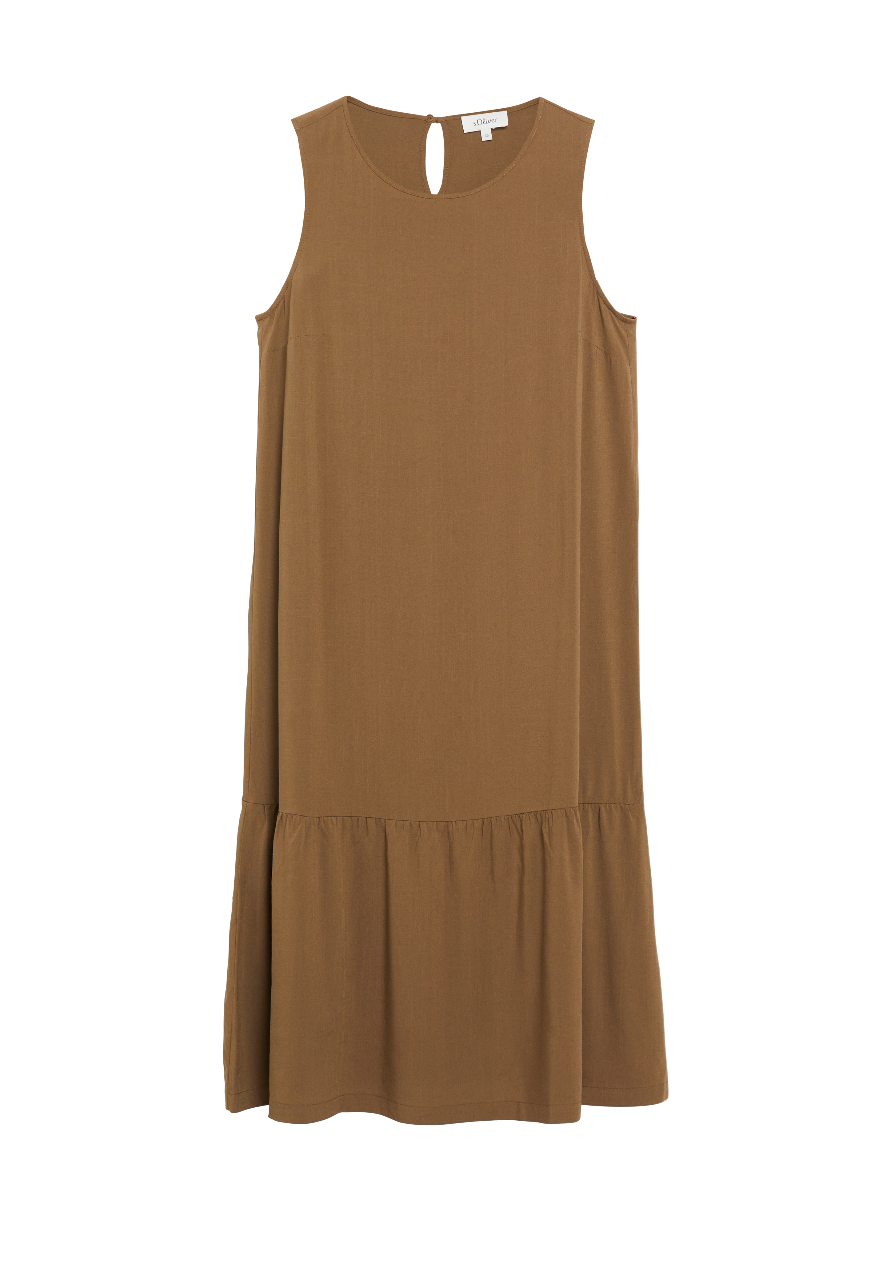 Gestreepte jurk van viscose