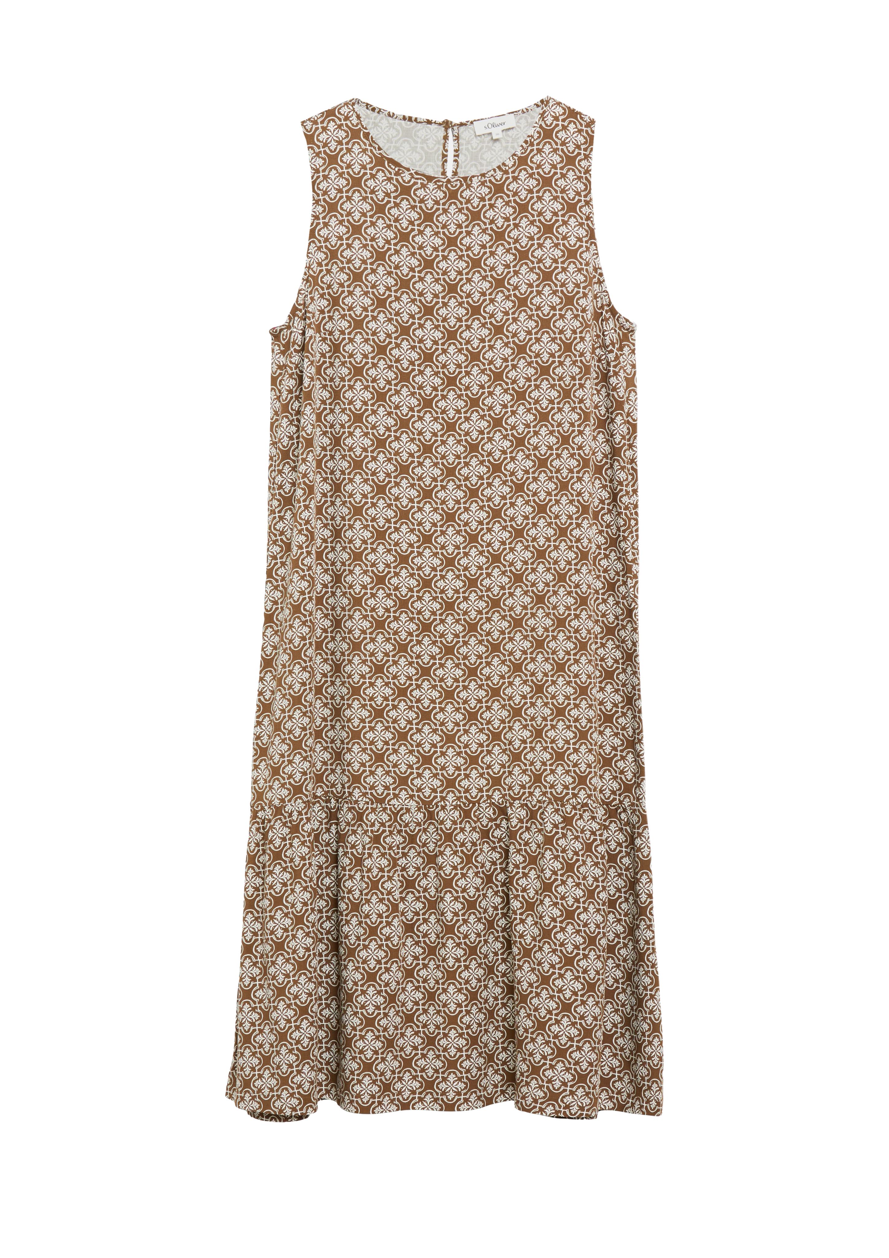 Gestreepte jurk van viscose