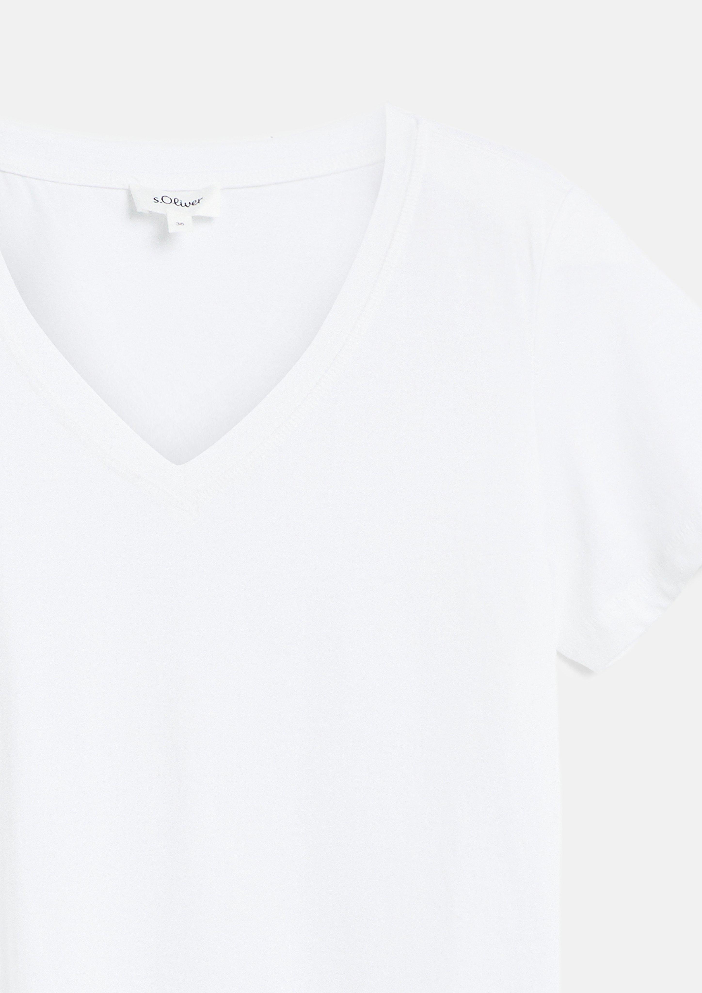 Femmes T-shirt en blanc de s.Oliver