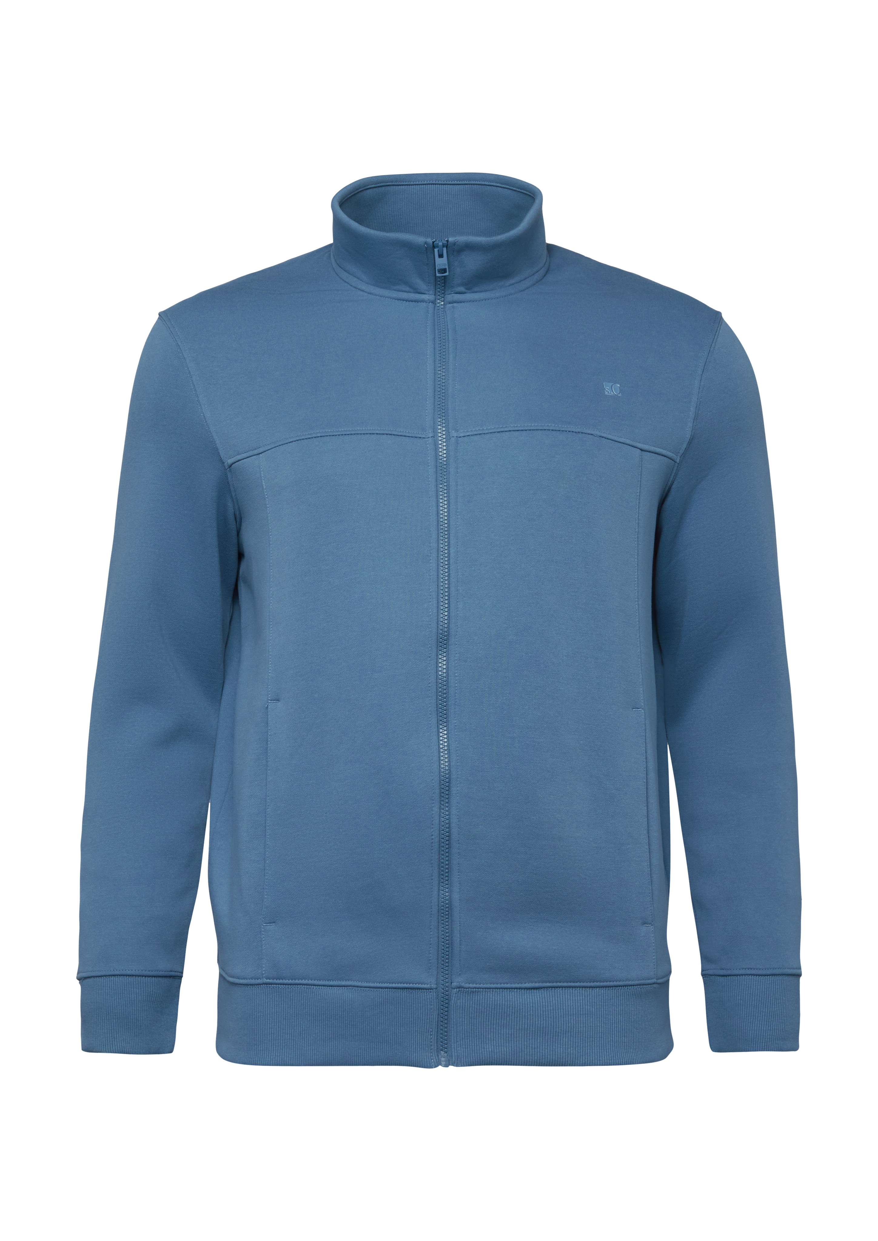 s.Oliver Sweatshirt-Jacke Mit Stehkragen Und Eingrifftaschen
