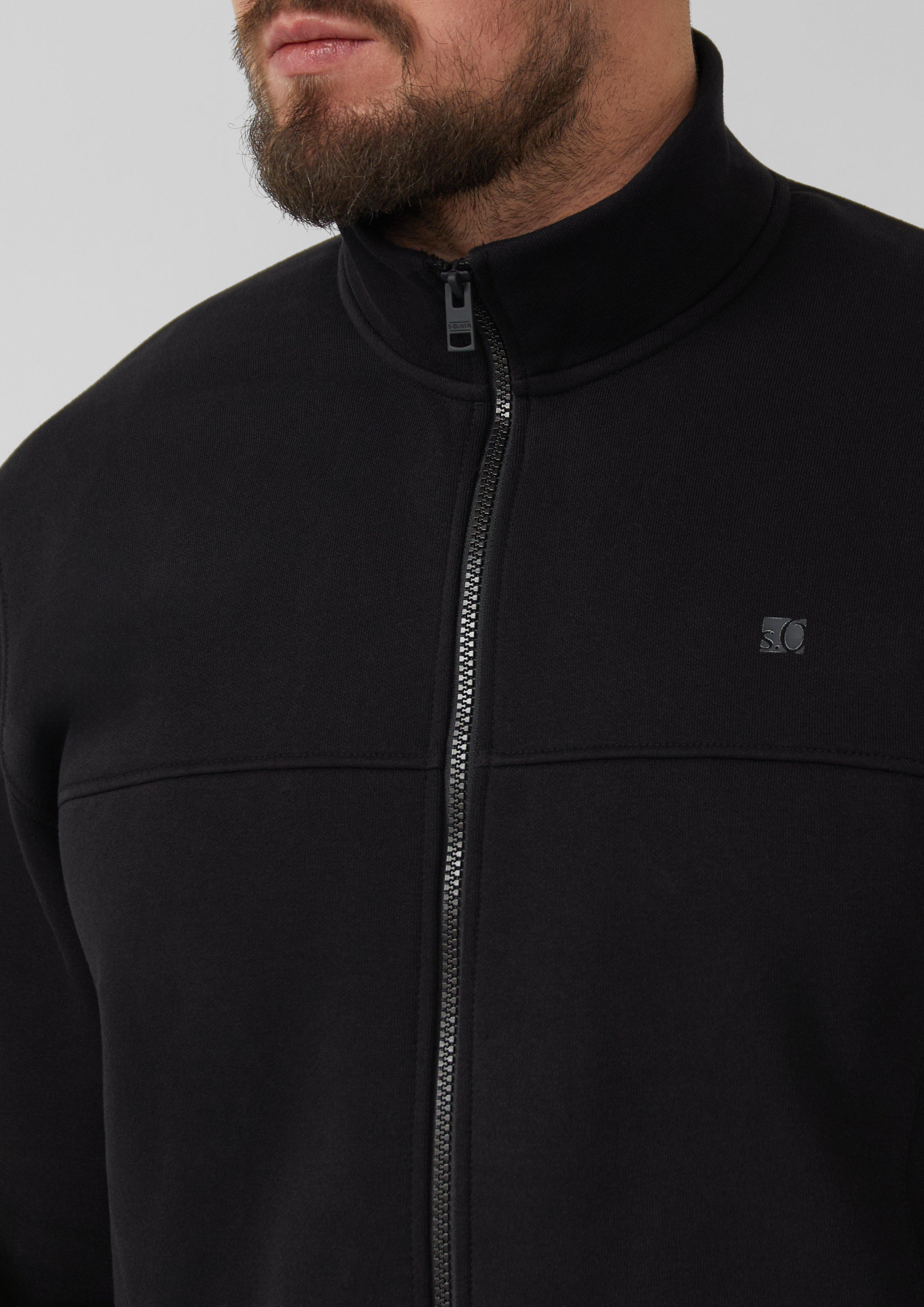 Sweatshirt jas in 9999 & 6244