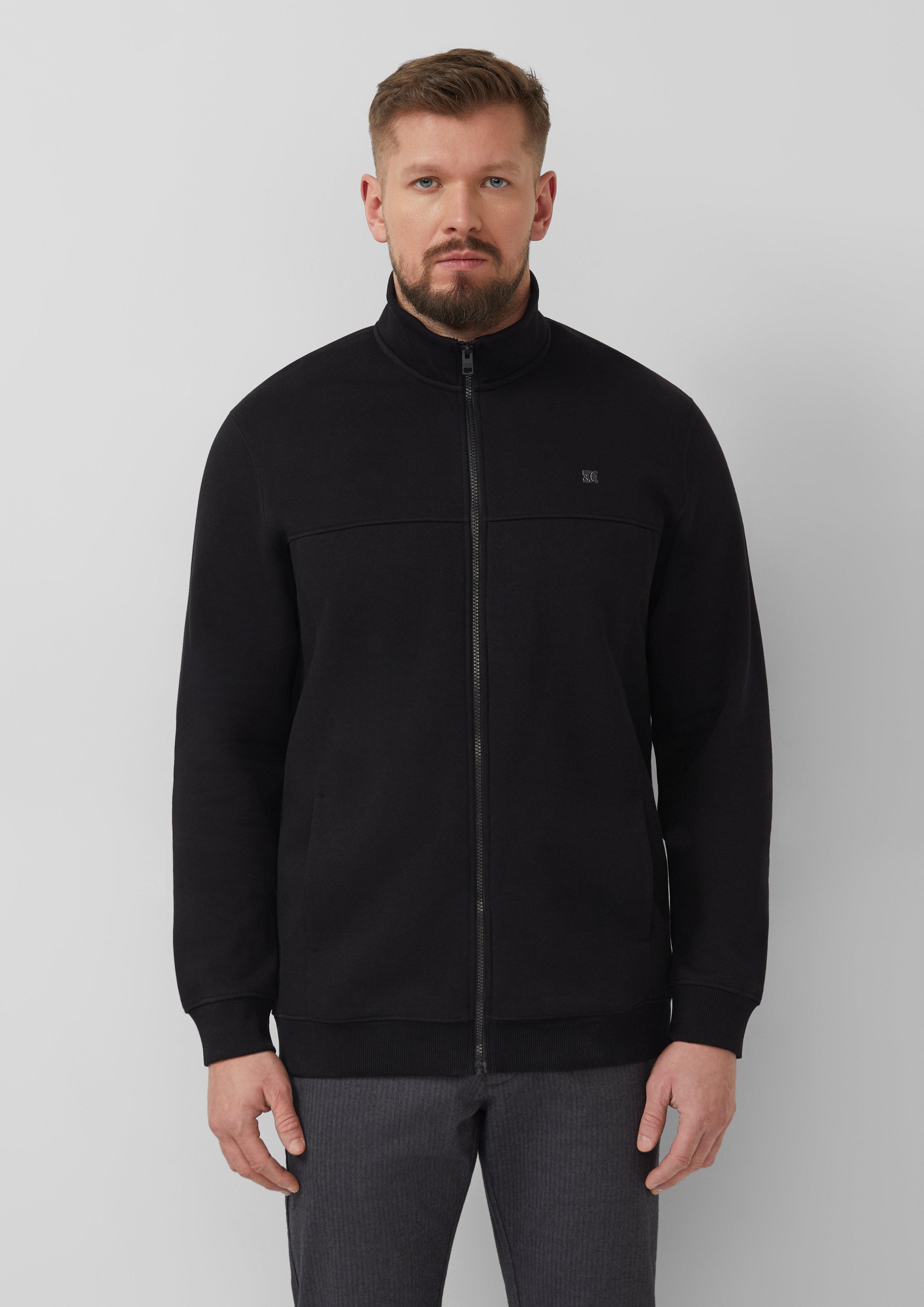 Sweatshirt jas in 9999 & 6244