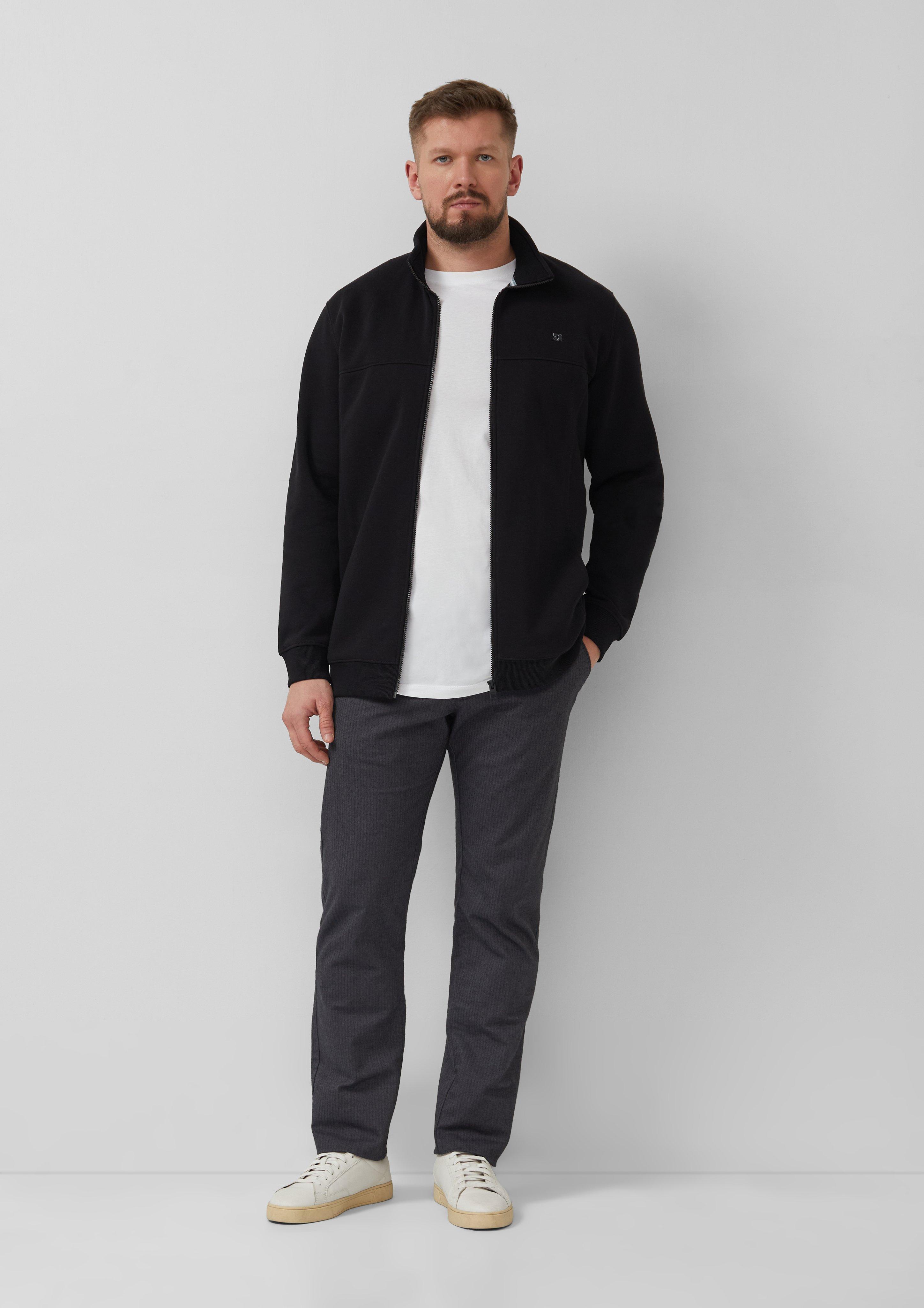 Sweatshirt jas in 9999 & 6244