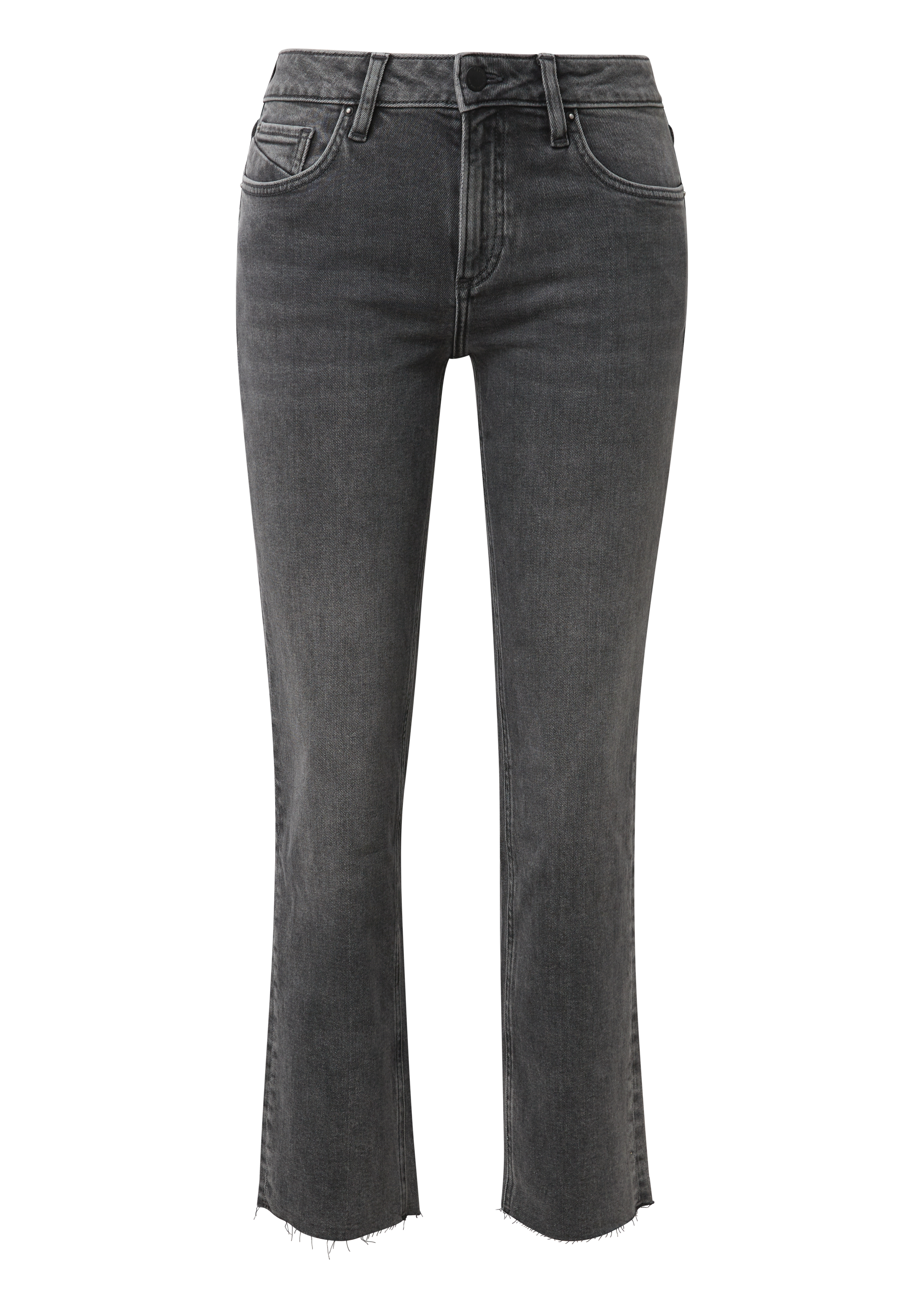 Geknipte jeans CATIE / Slim Fit / Mid Rise / Relaxed Rechte Pijp