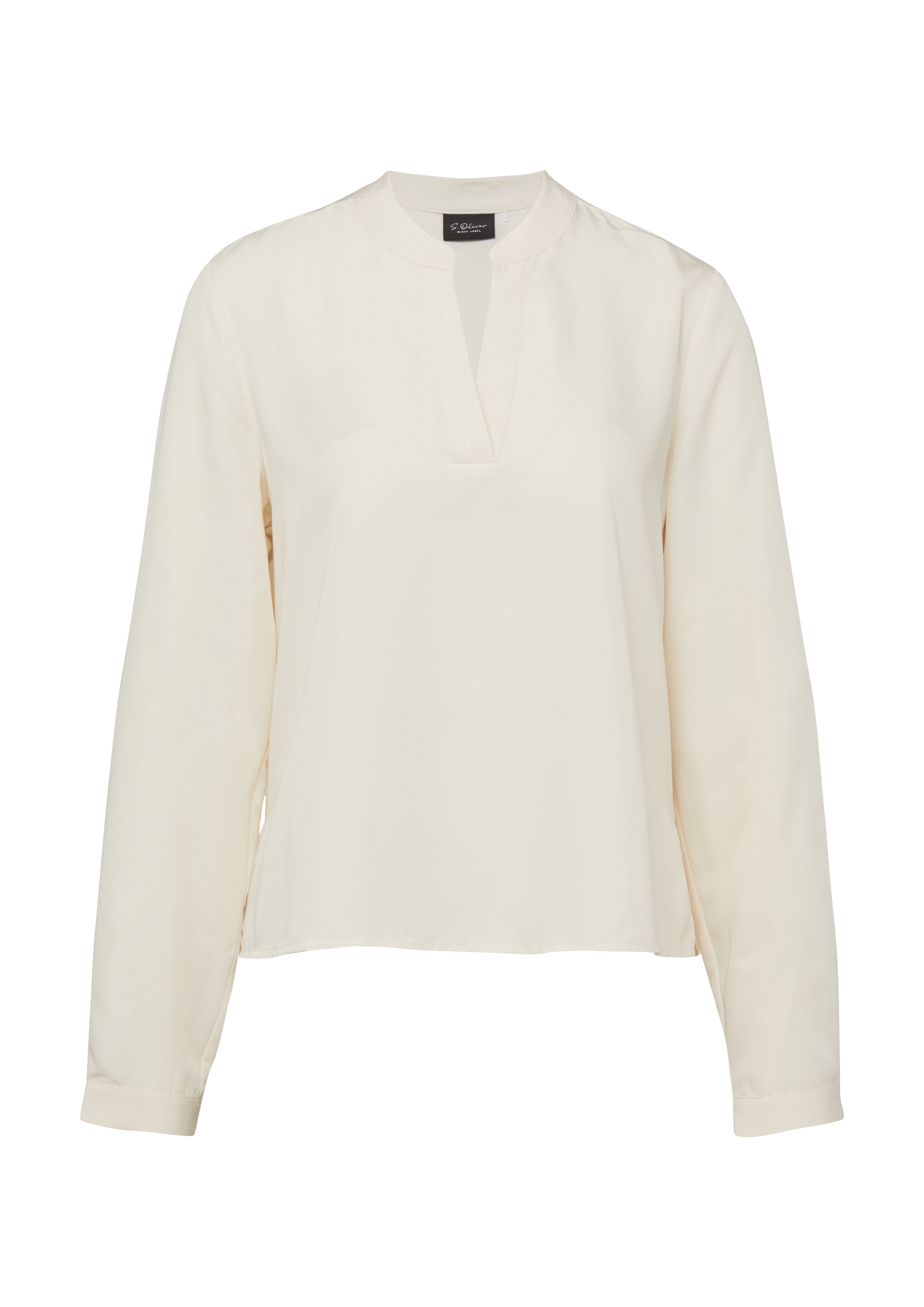 Modal-Bluse mit Tunika-Ausschnitt