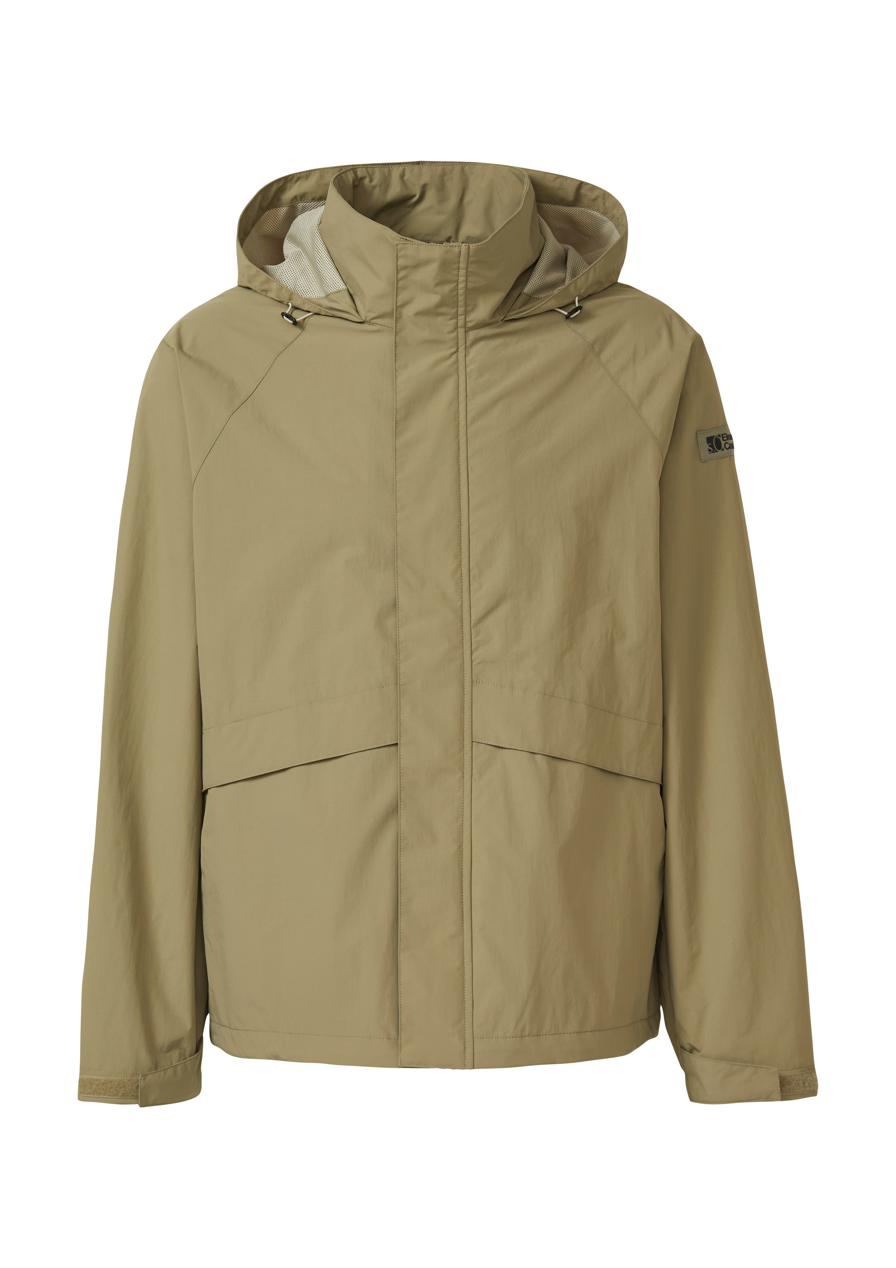 Windbreaker aus Nylon mit versteckter Kapuze