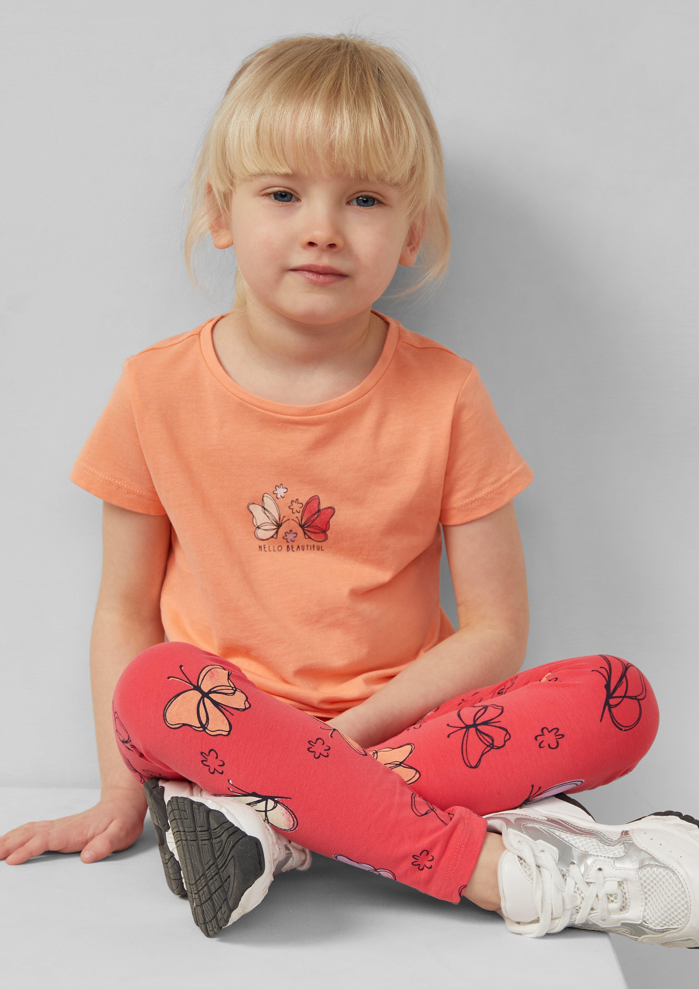 Set aus T-Shirt im A-Shape und Leggings mit All-over-Print