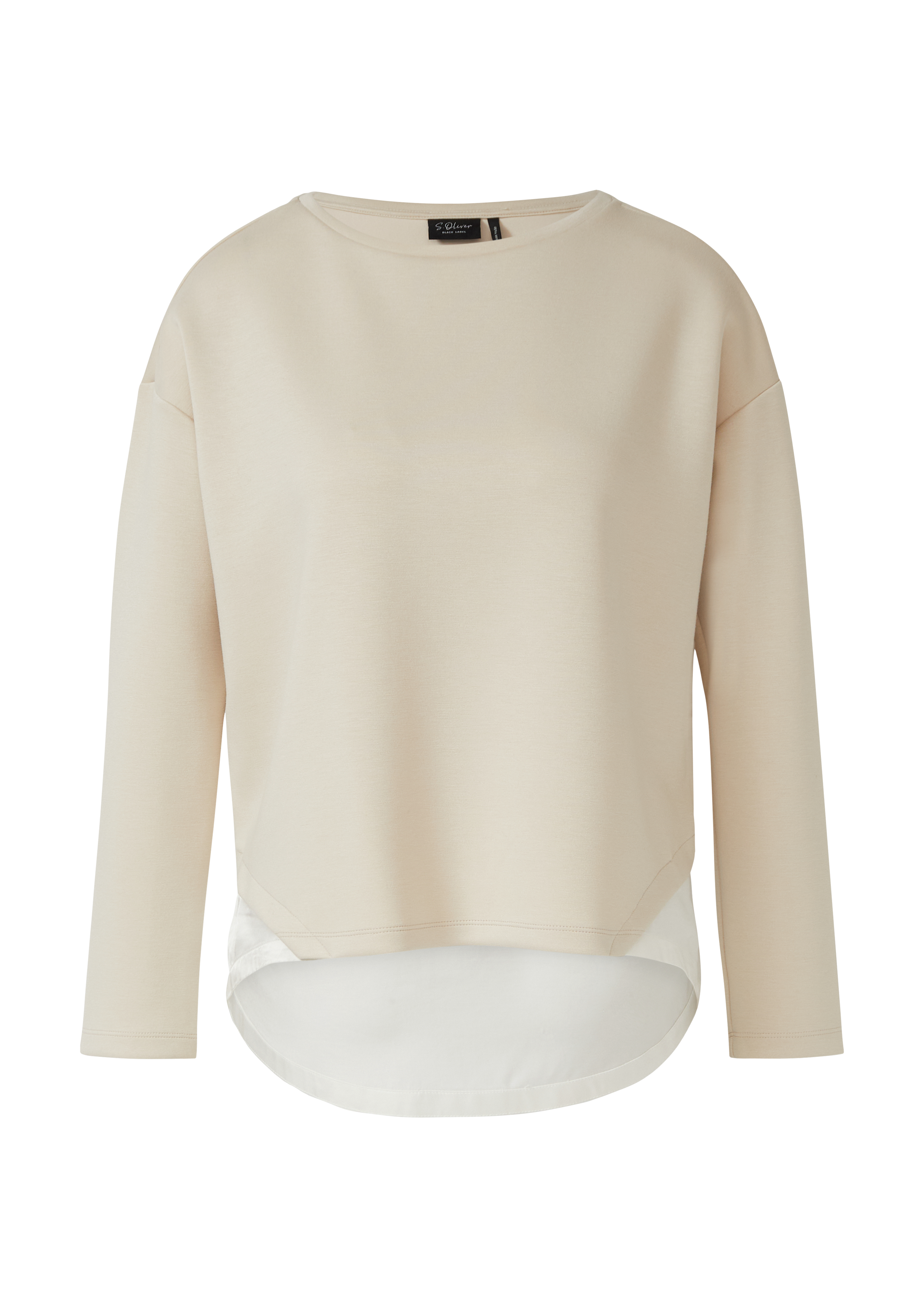 Scuba sweatshirt in een gelaagde look