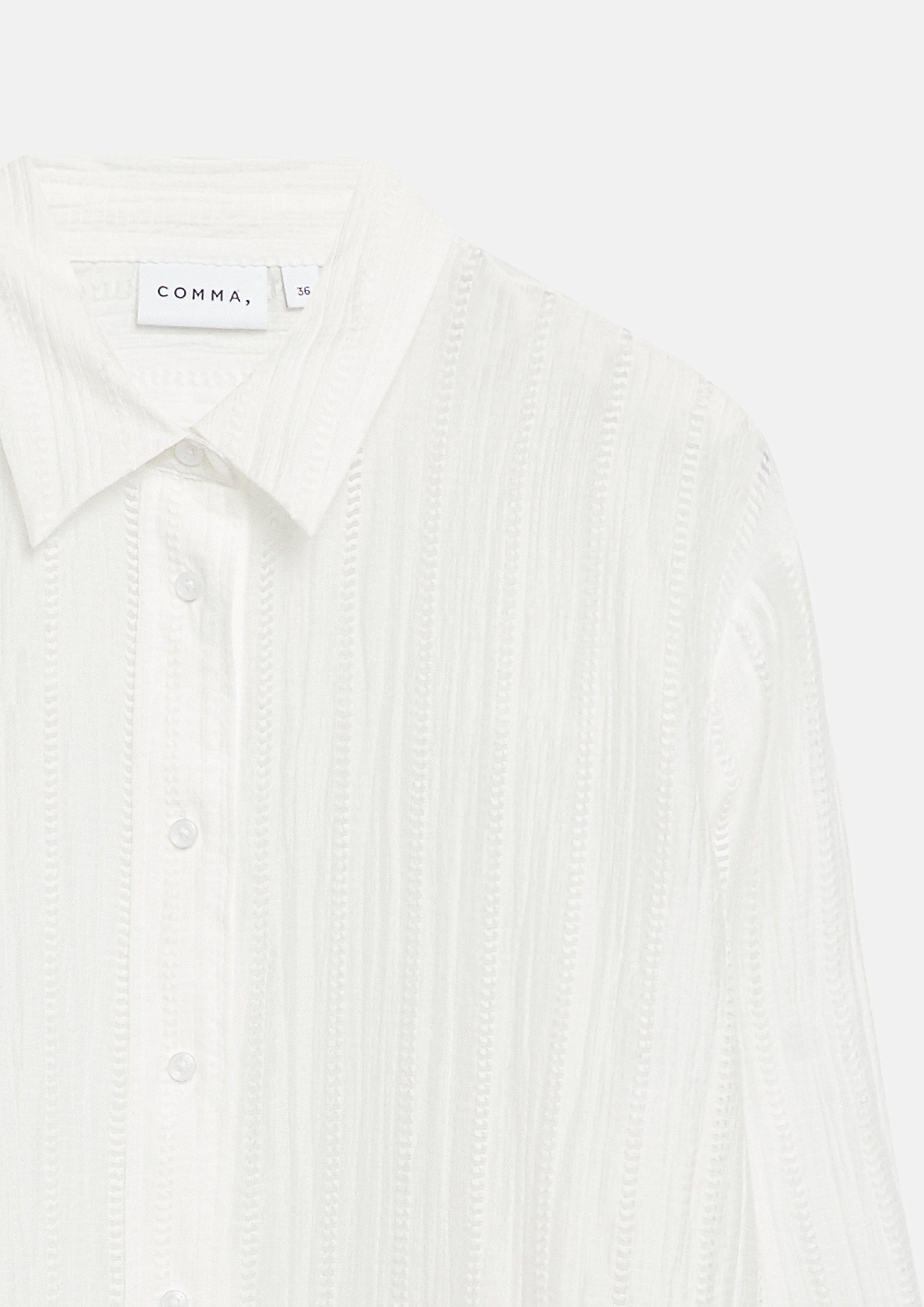 Bluse in weiß von COMMA