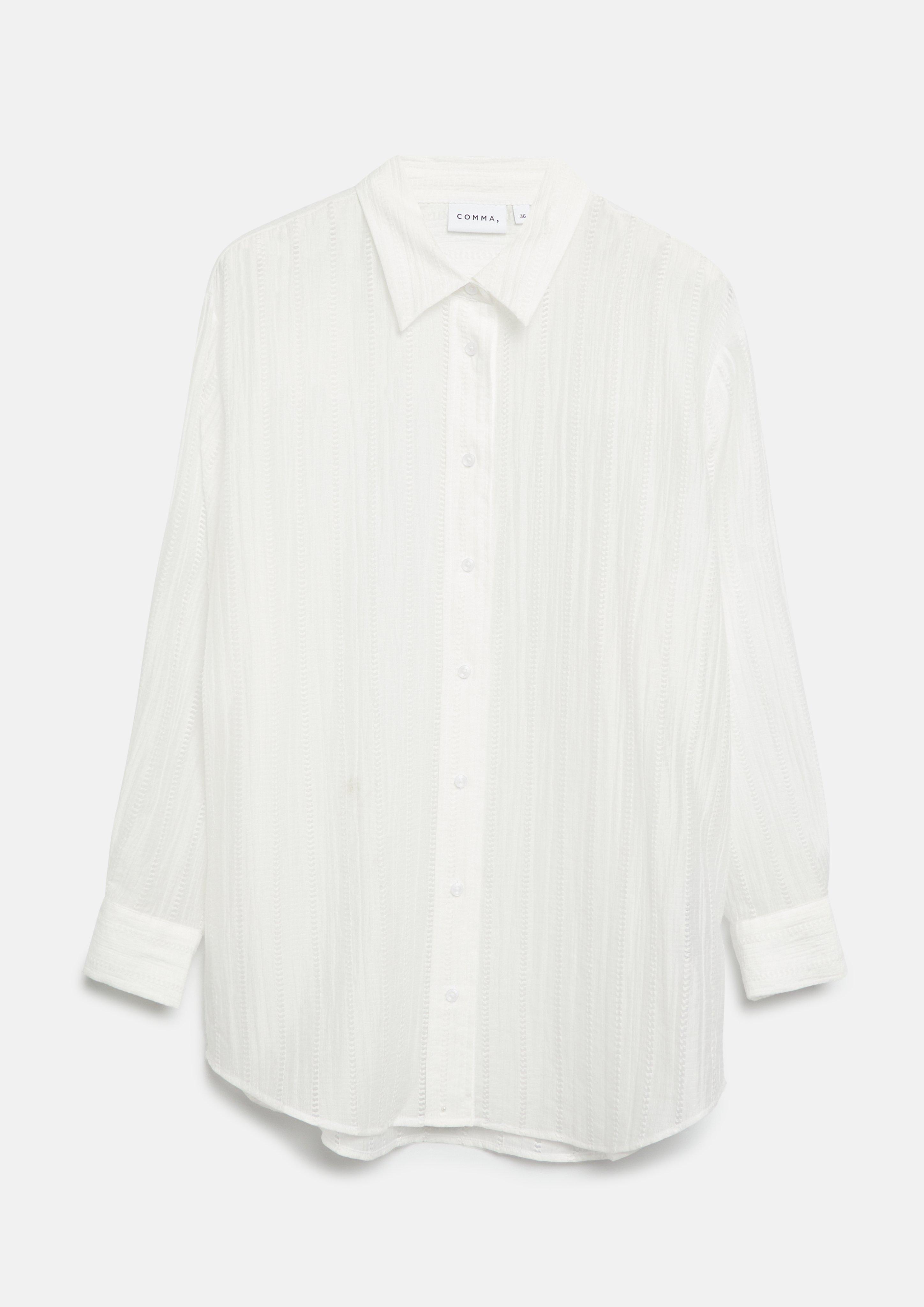 Bluse in weiß von COMMA