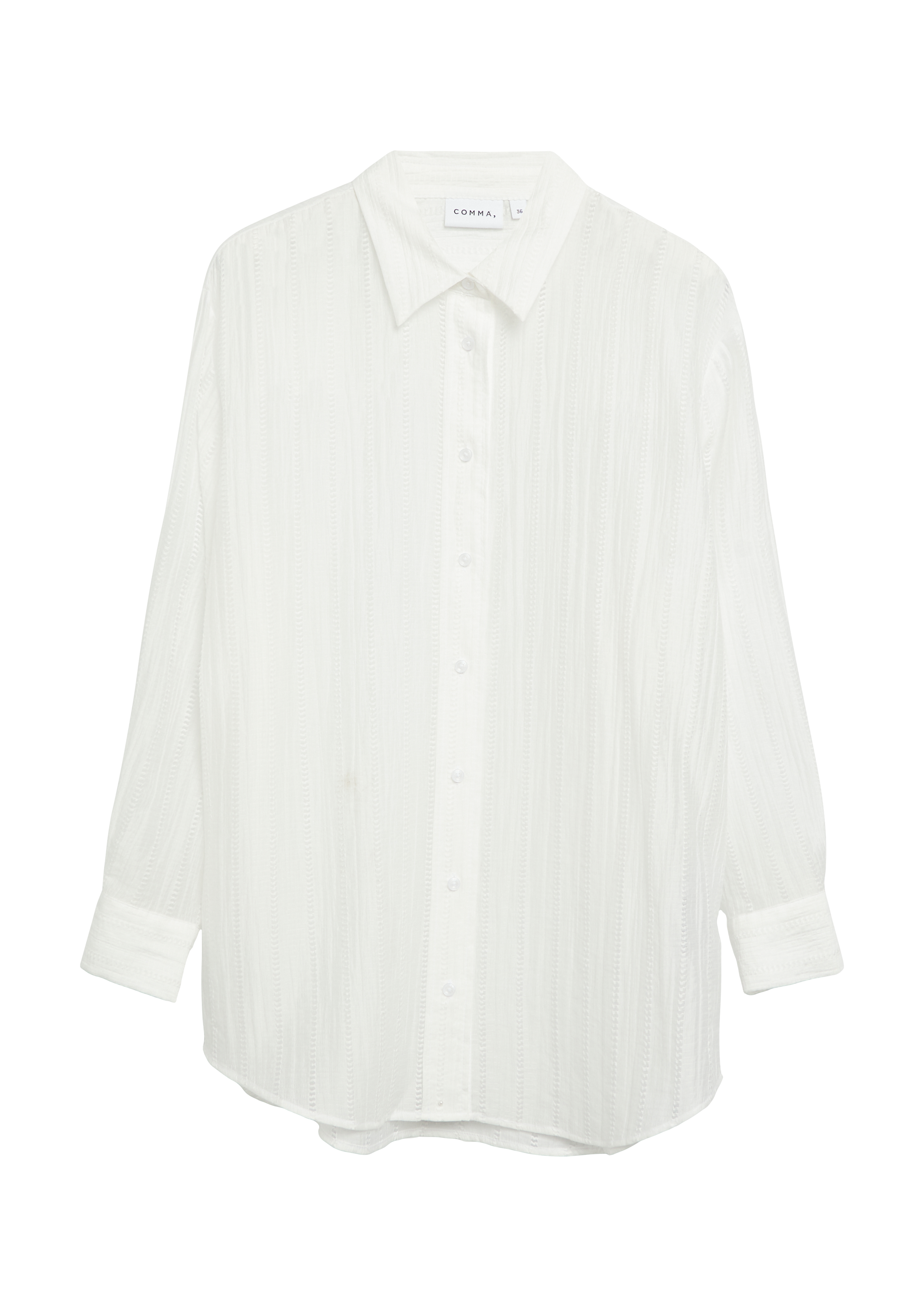 Grafisch strukturierte federleichte Lyocell-Bluse in  von COMMA