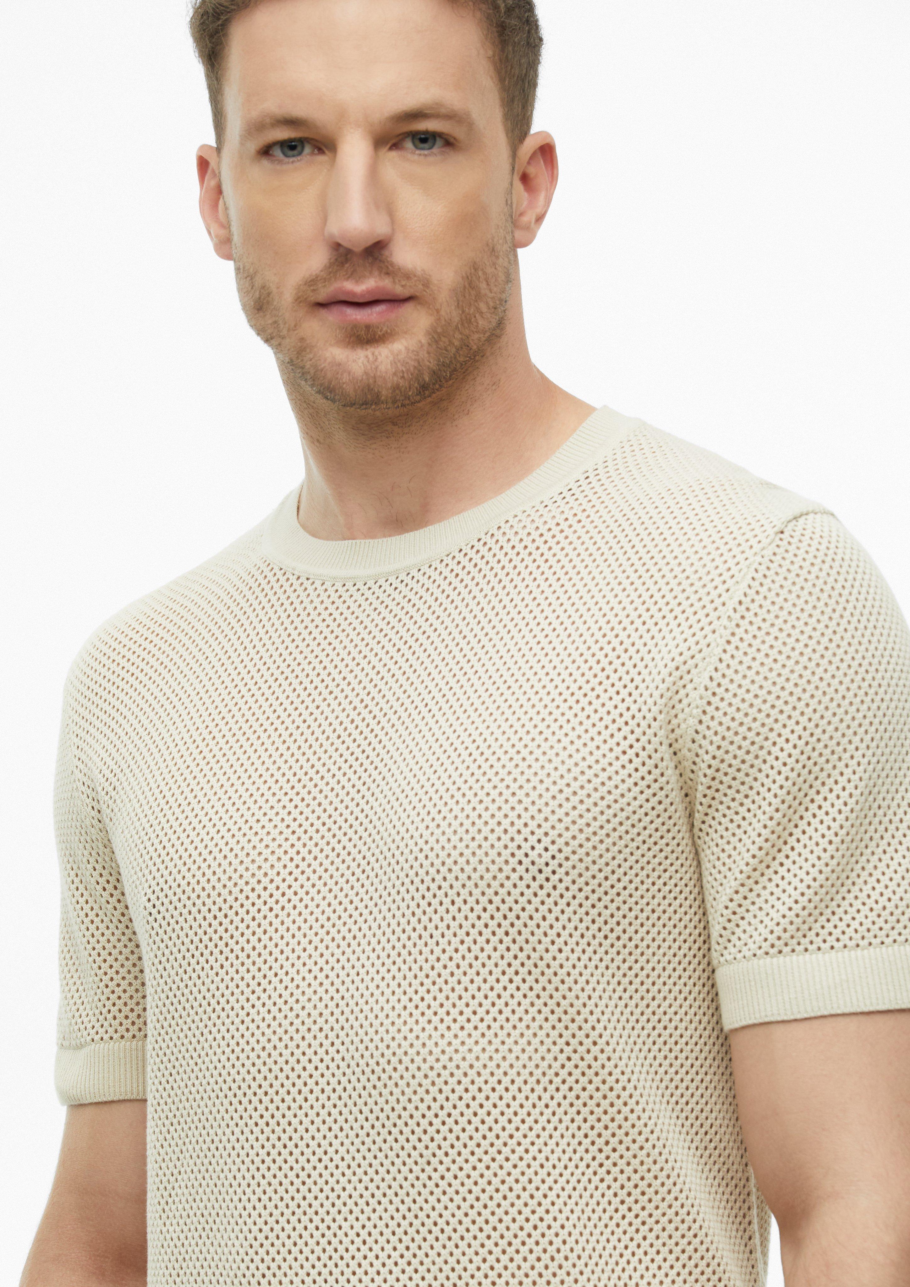Hommes Pull en tricot en beige de s.Oliver BLACK LABEL