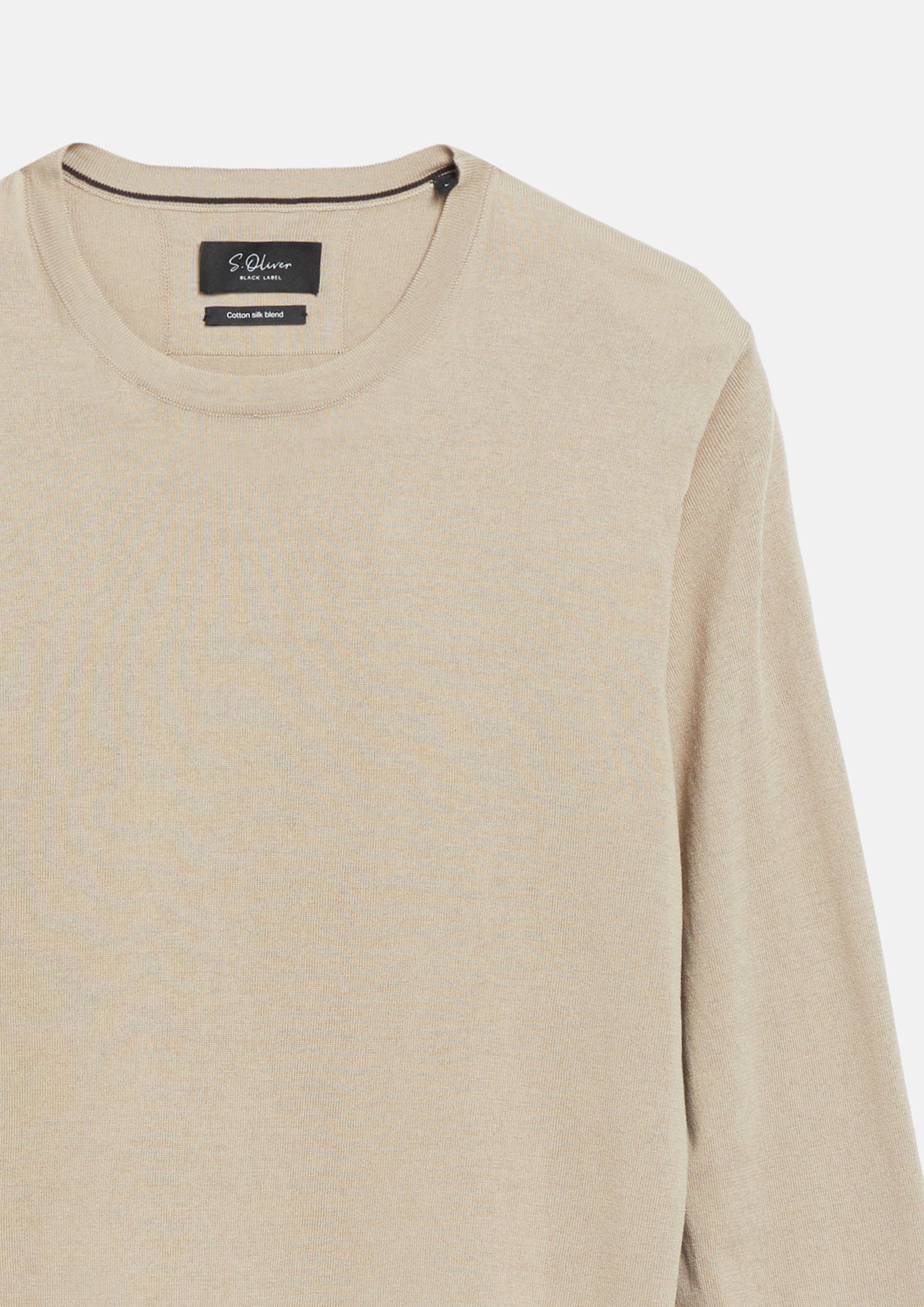Men Knitted pullover in brown by s.Oliver BLACK LABEL