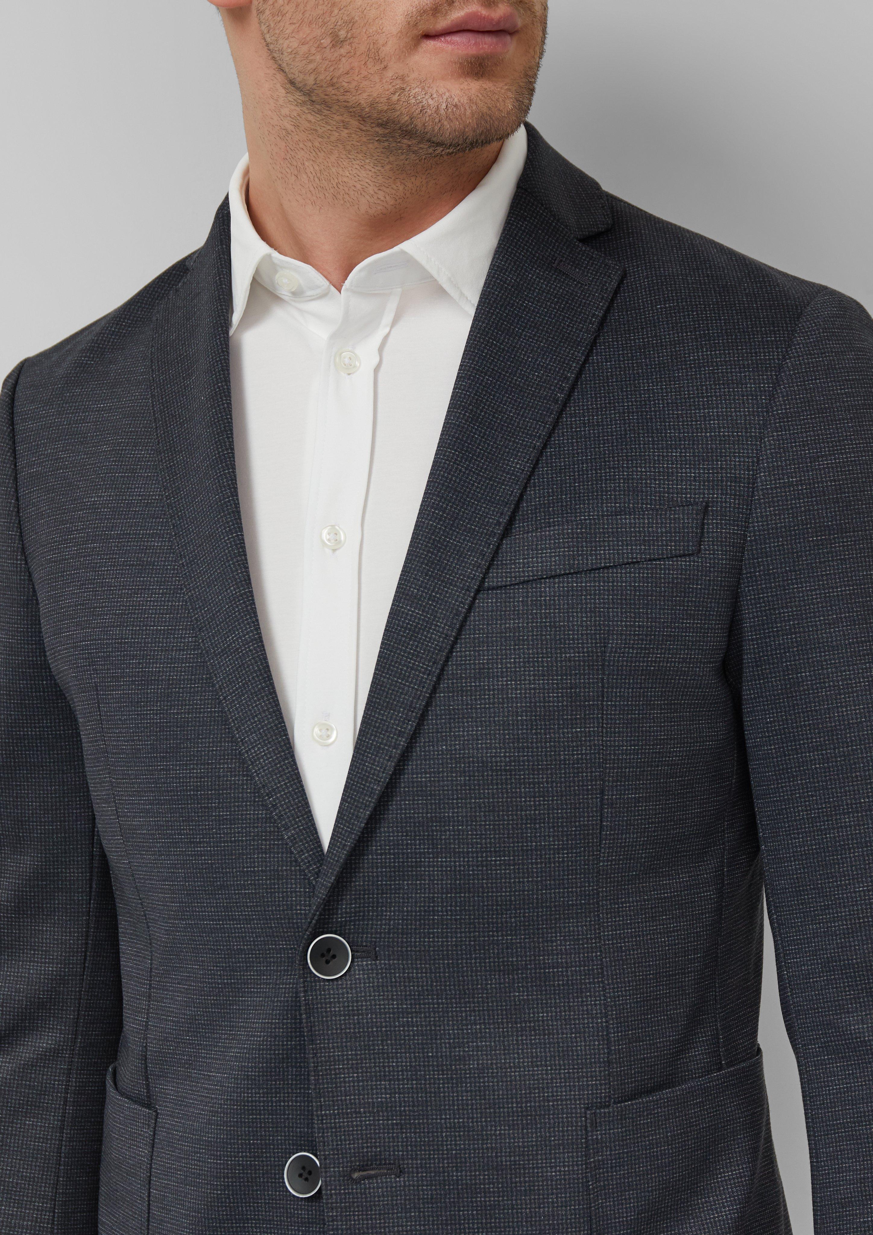 s.O JOGG: Elastisches Sakko mit Strukturmuster