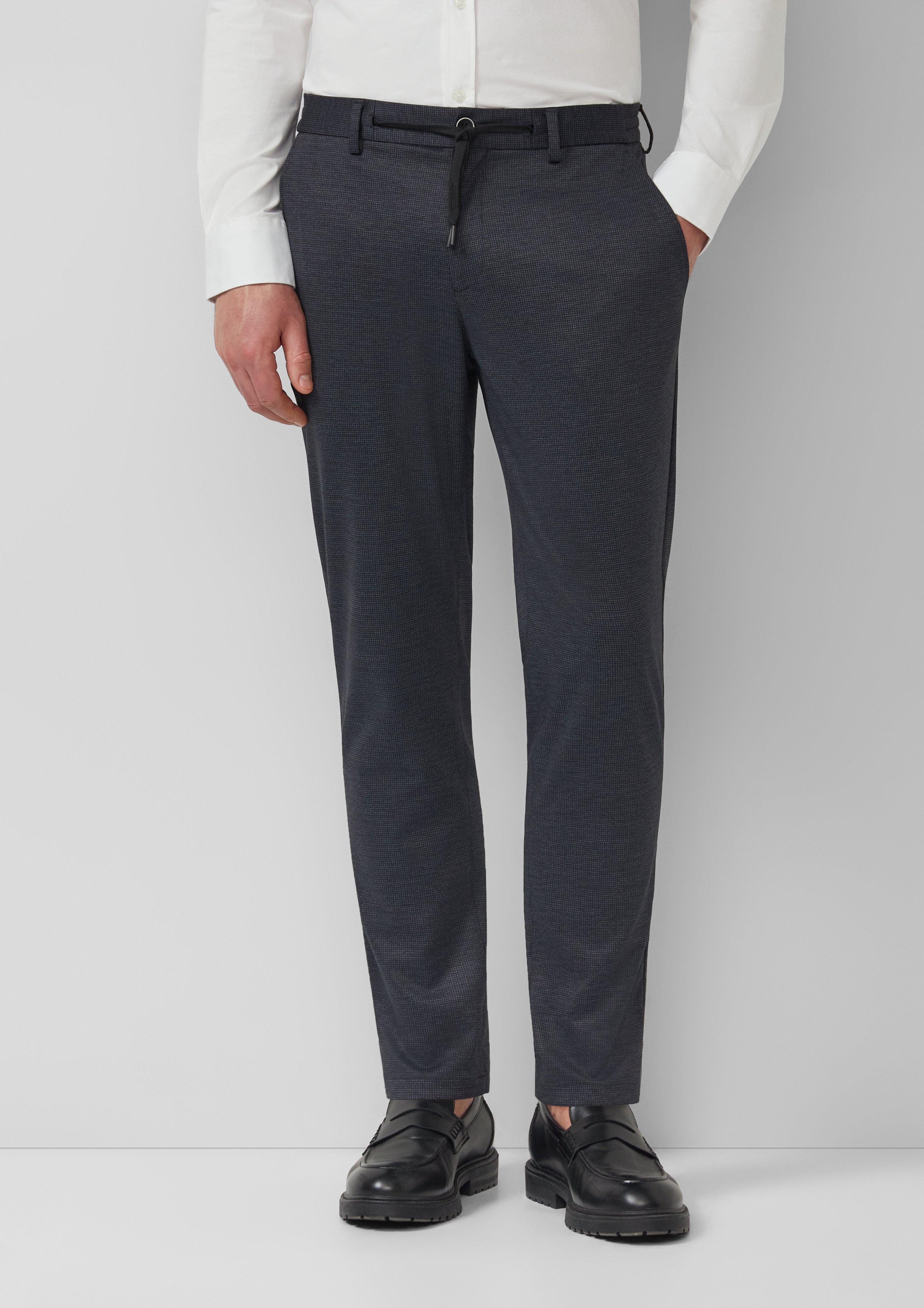 Thumbnail - s.O JOGG: Elastische Anzughose Strukturmuster