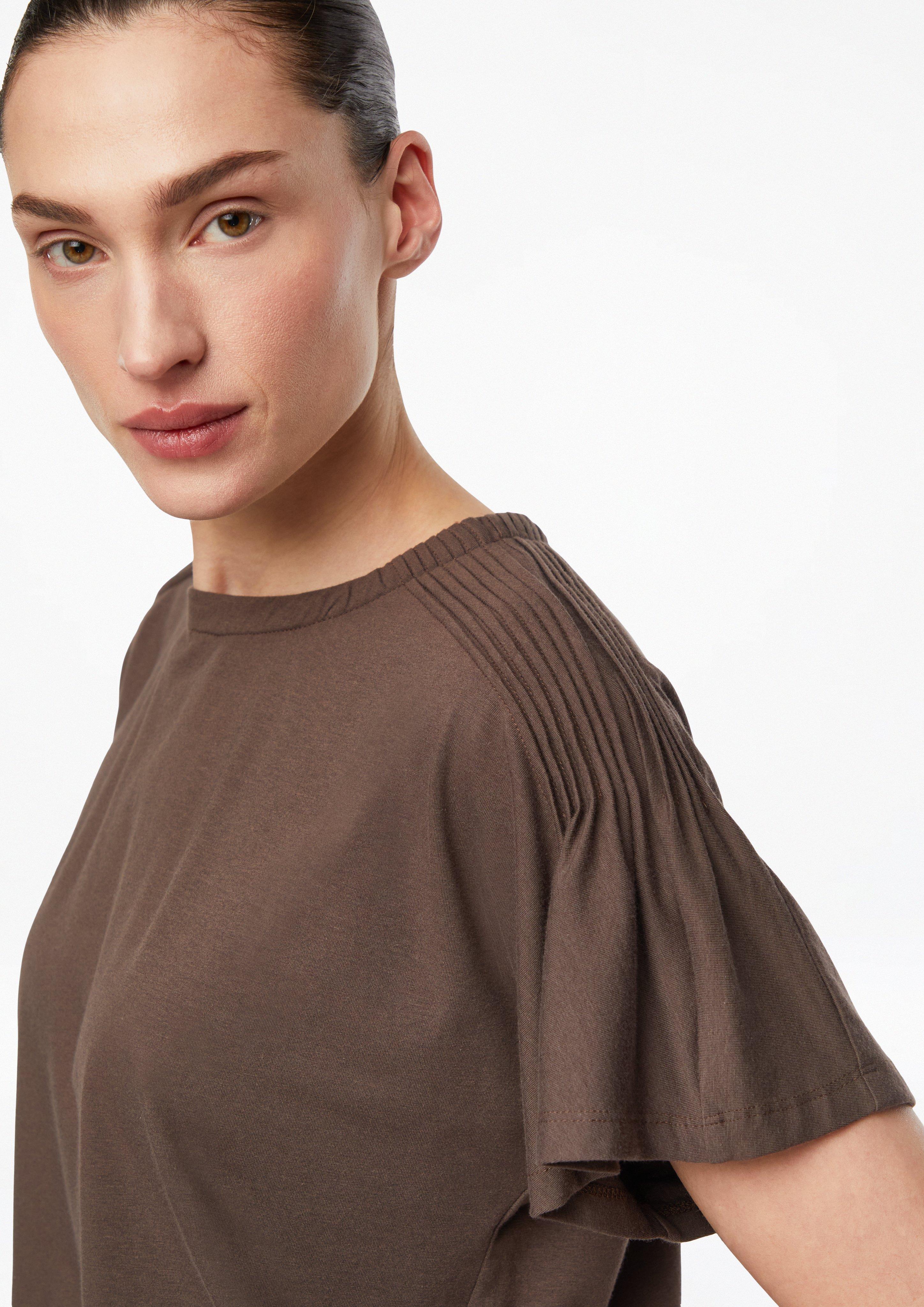 T-Shirt in braun von COMMA