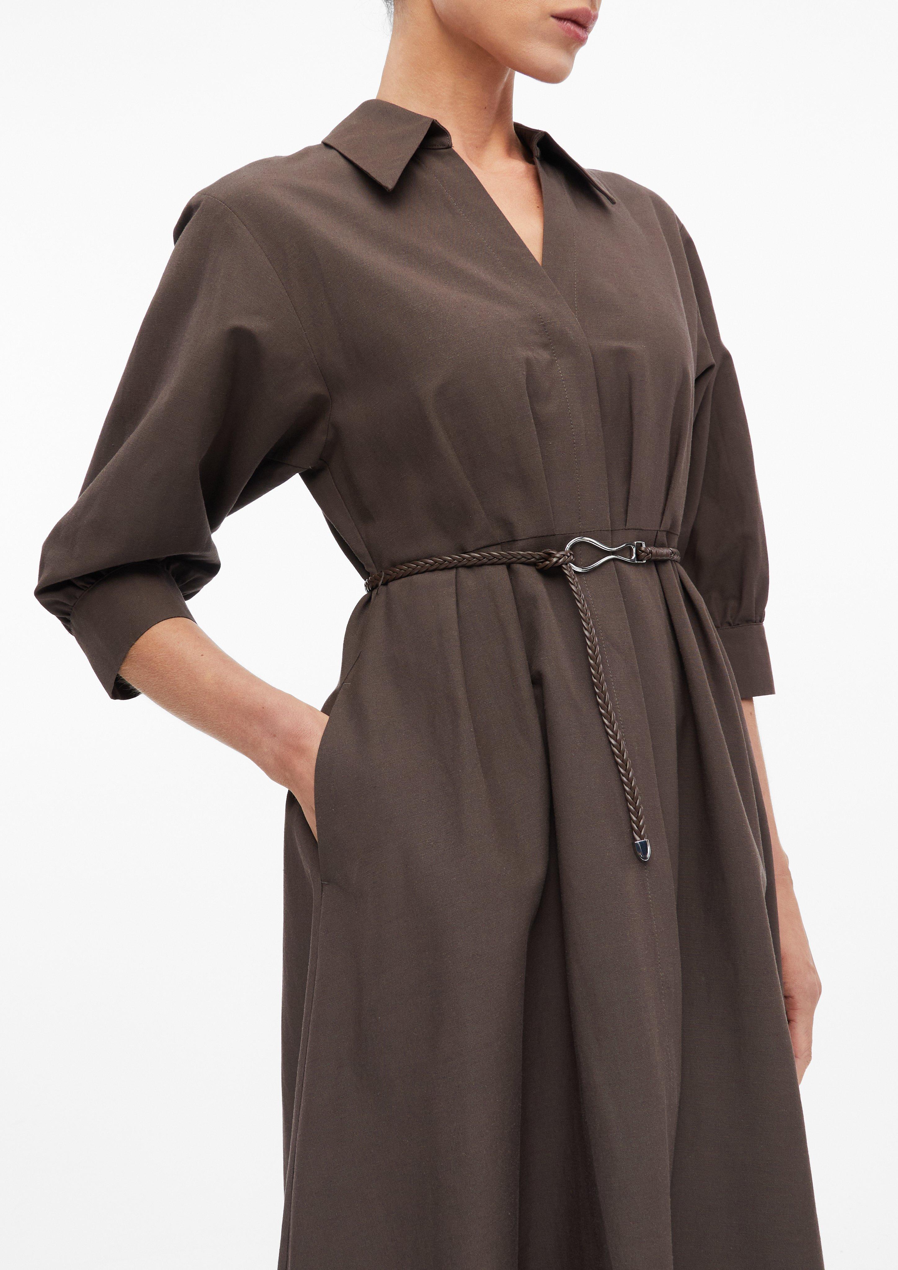 sachin and babi light blue dress Women'* Asymmetrical Shoulder Tie Pleated Elegant Slit Hem Graduation Dress main image 1