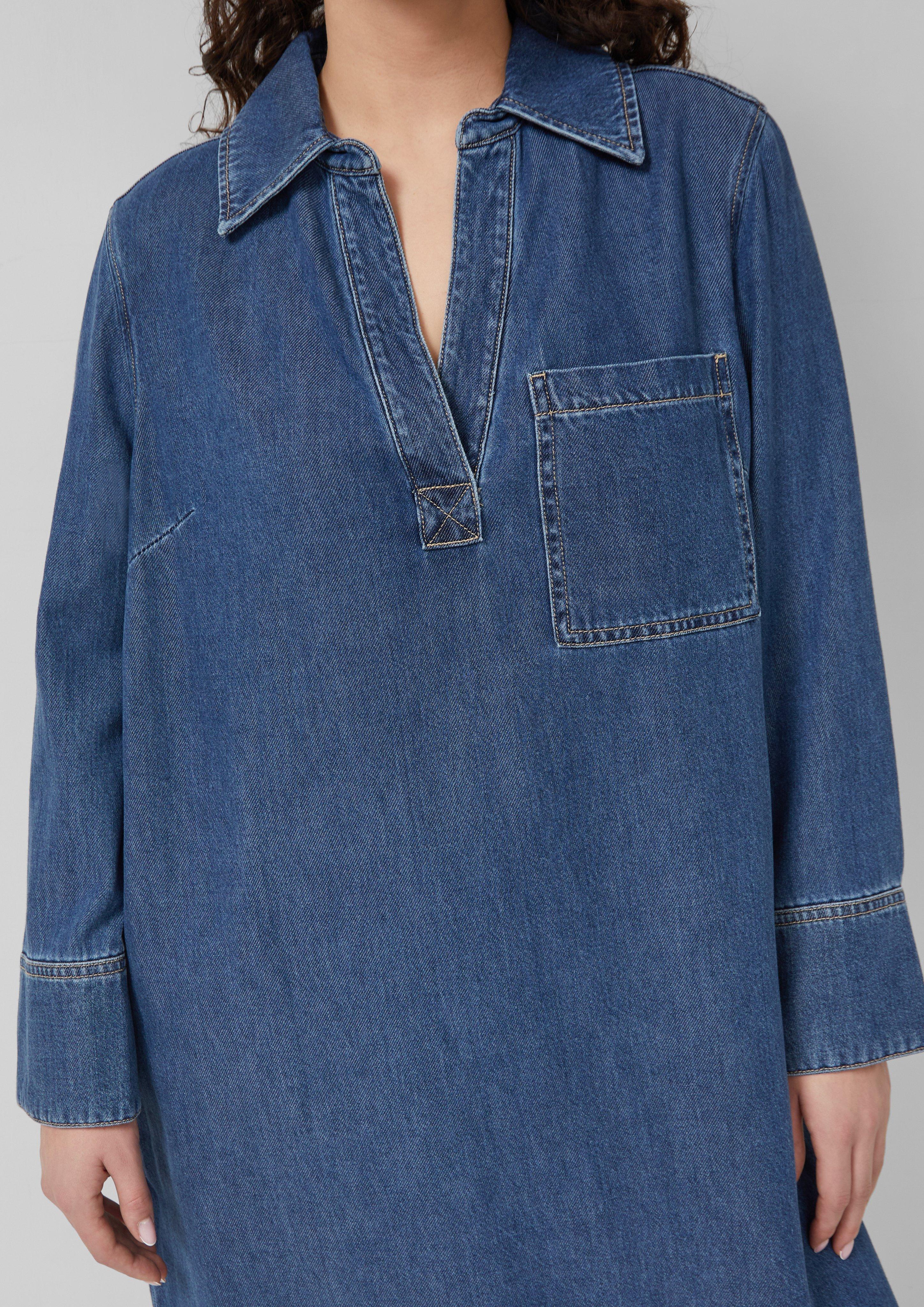 Thumbnail - Denim-Kleid mit Eingrifftaschen