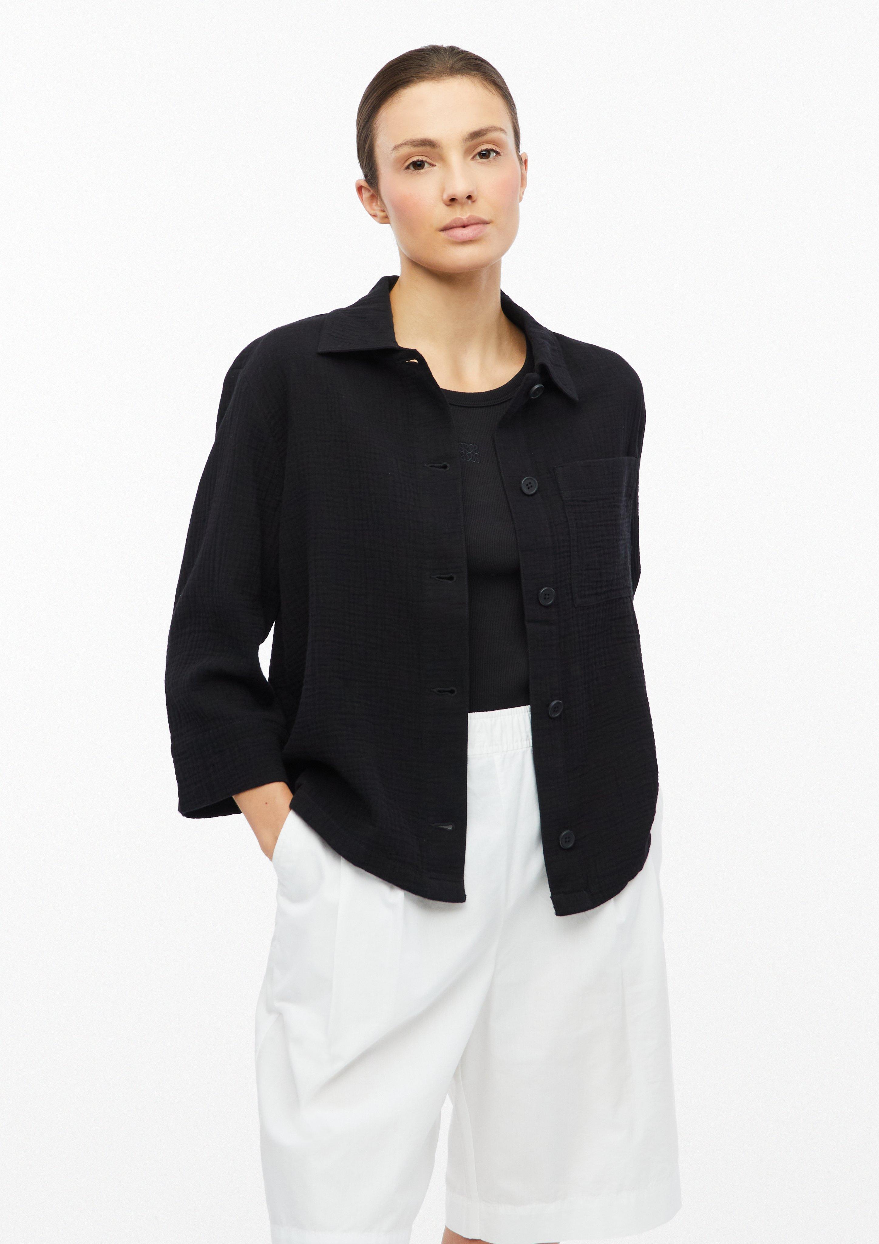 Damen Shirt-Jacke aus Musselin im Relaxed Fit in  von s.Oliver