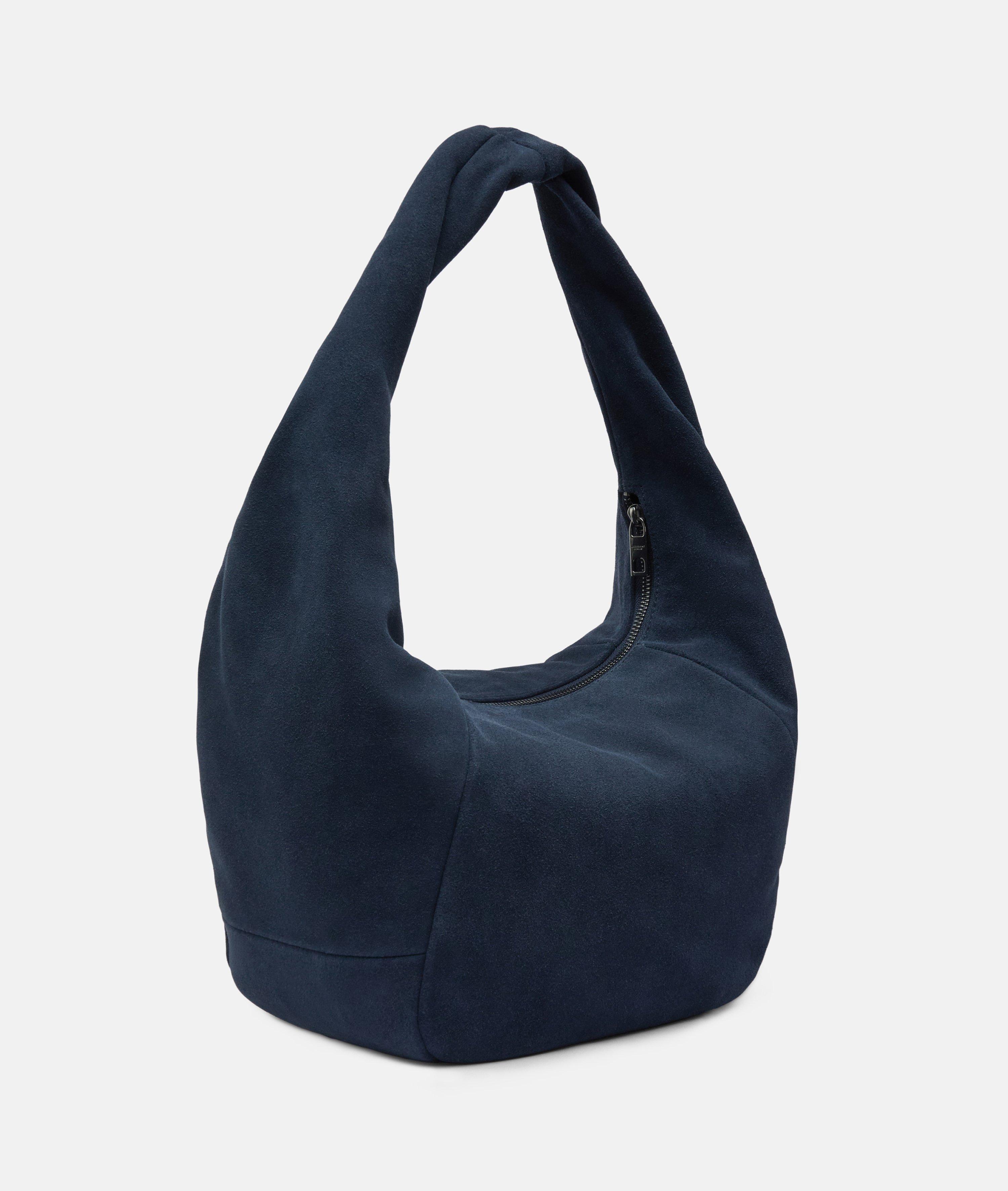 Farrah II Hobo M in blau, beige & braun