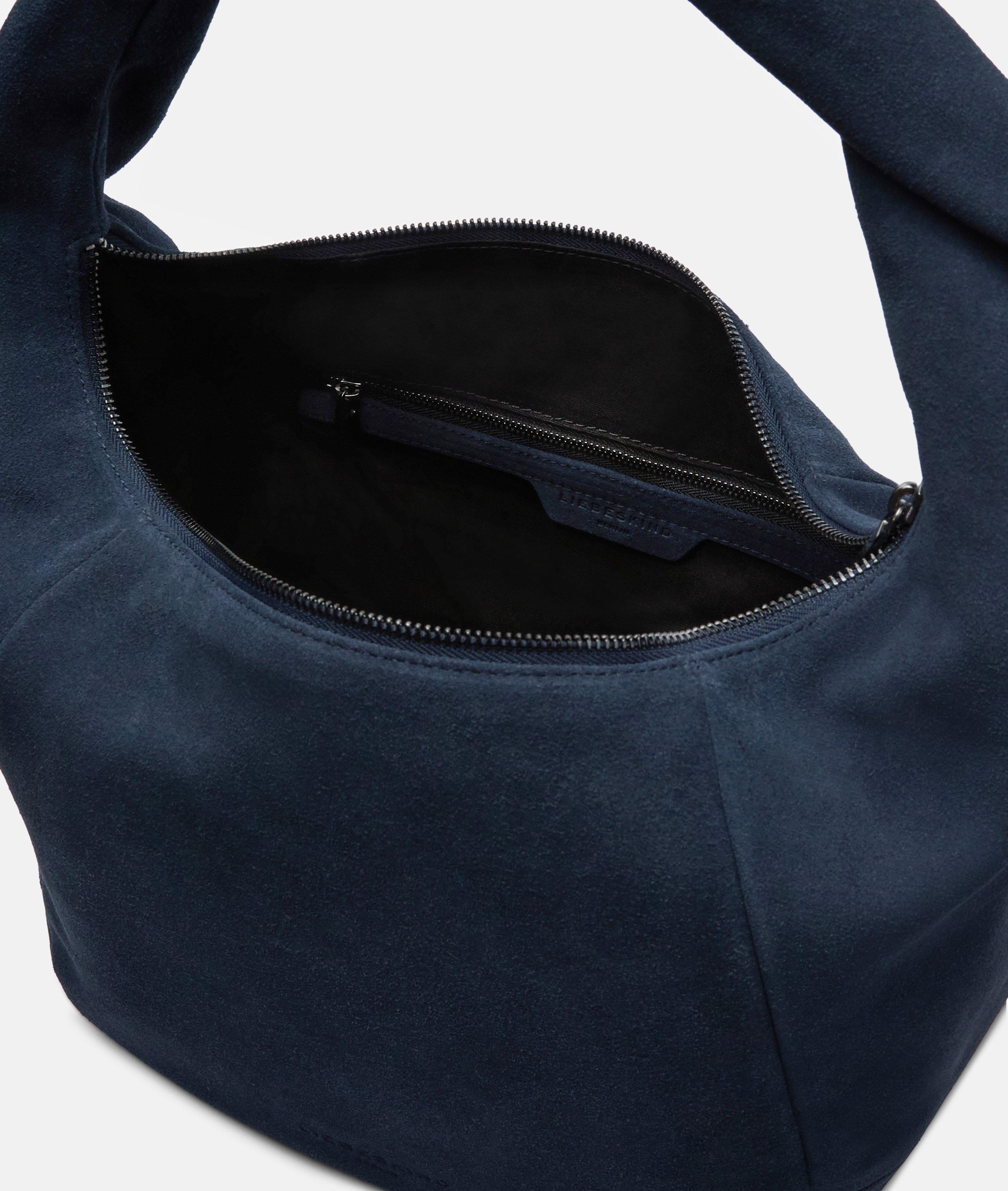 Farrah II Hobo M in blau, beige & braun