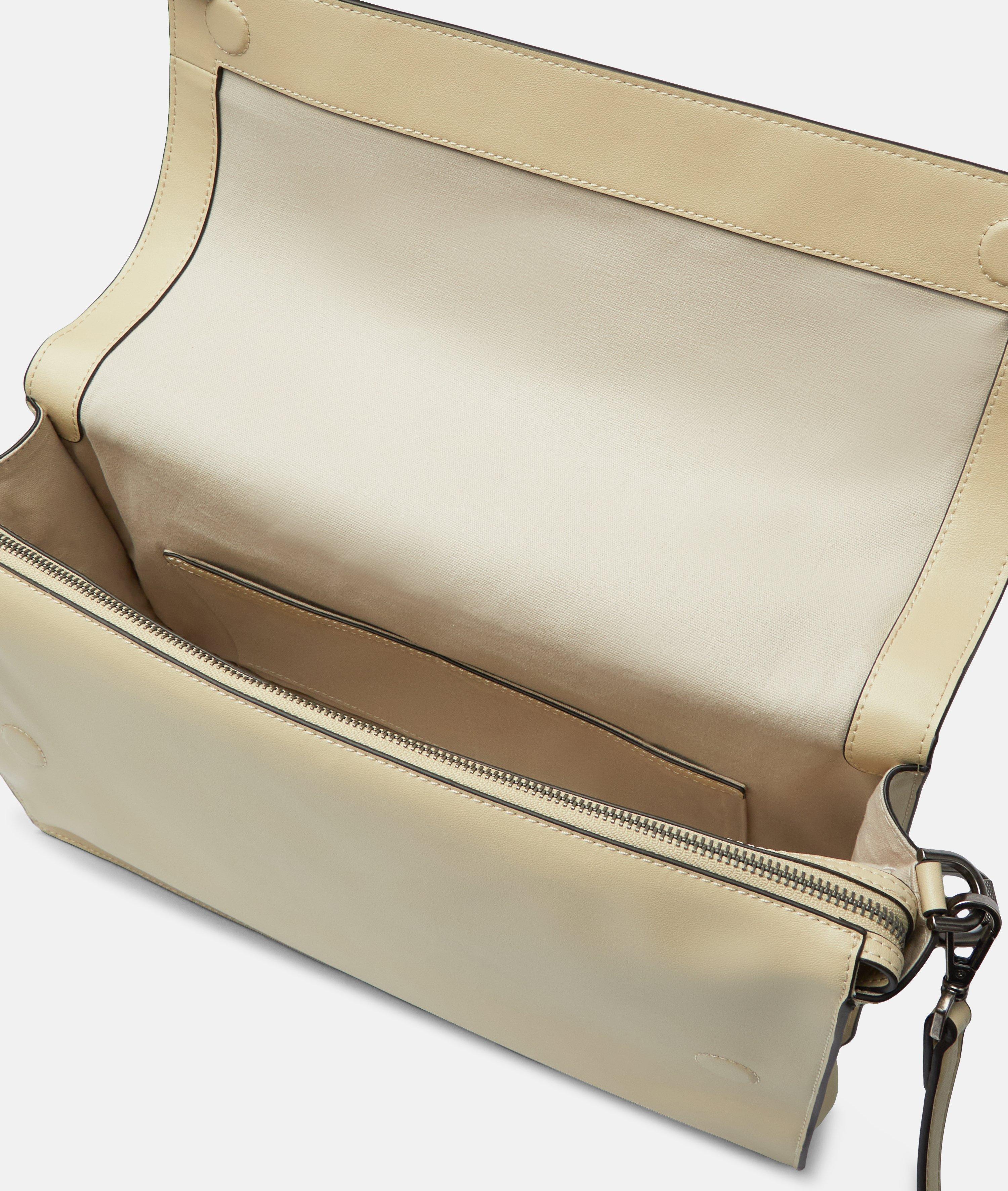 Audrey Crossbody M in beige, schwarz & blau