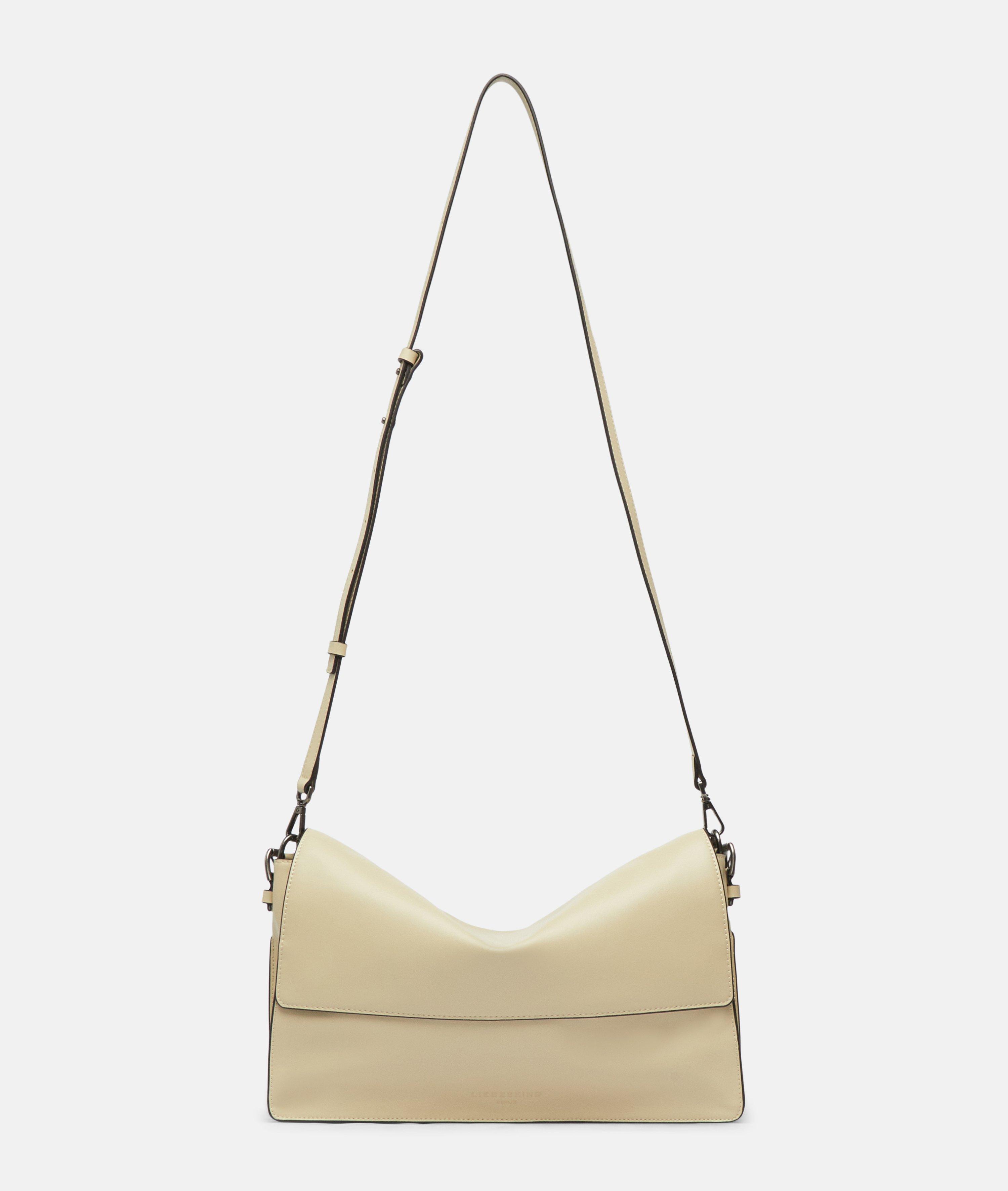 Audrey Crossbody M in beige, schwarz & blau