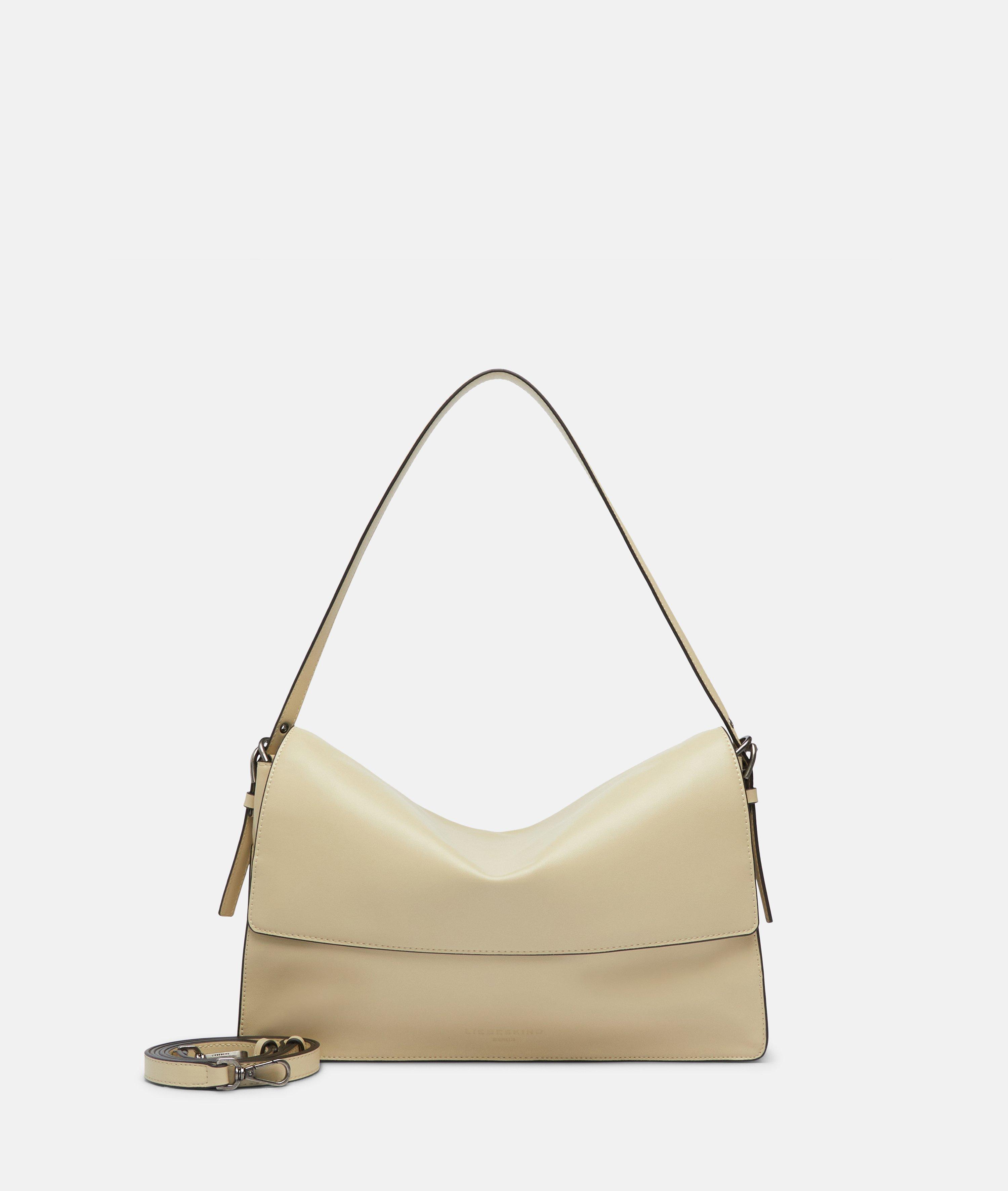 Audrey Crossbody M in beige, schwarz & blau