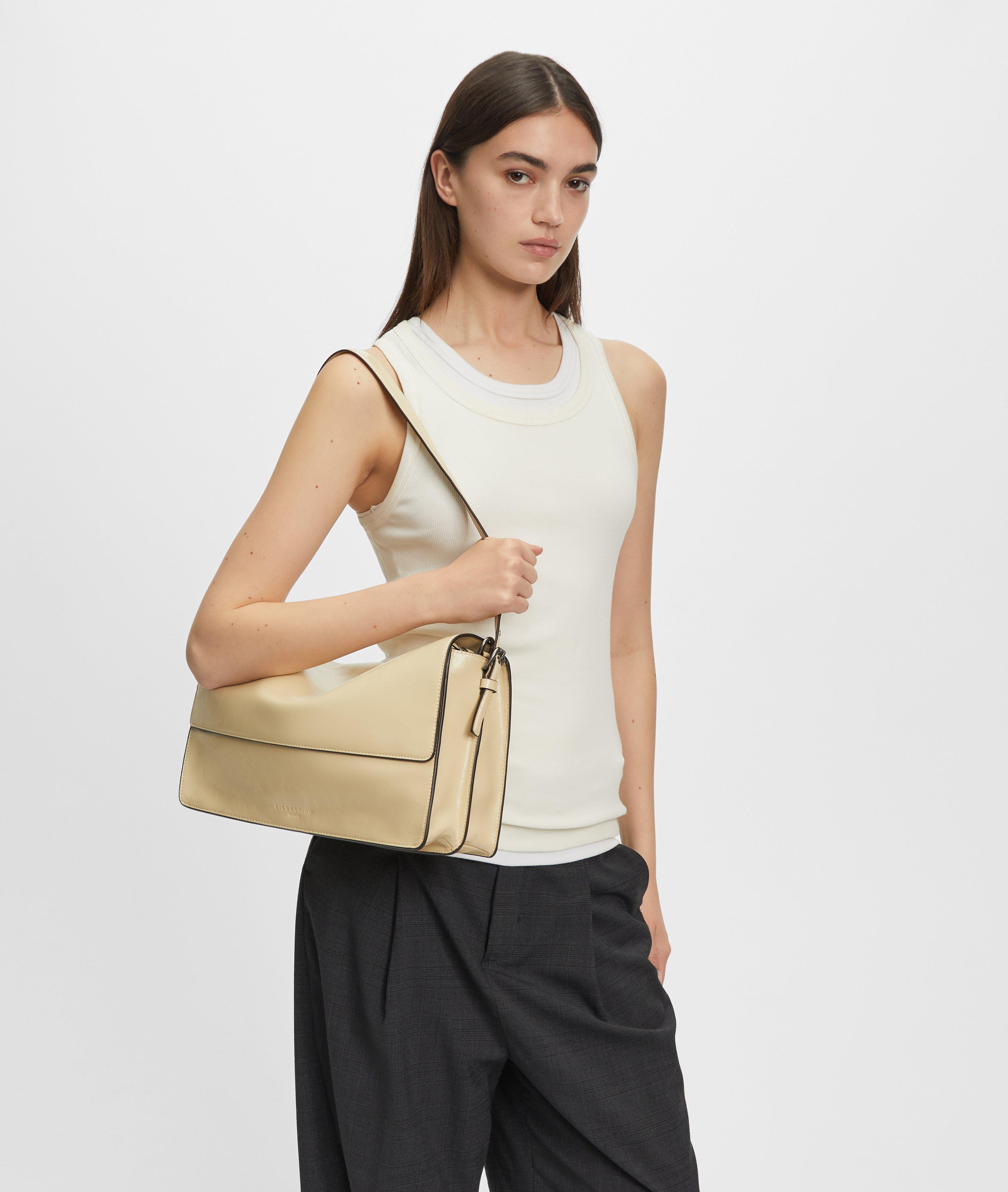 Audrey Crossbody M in beige & braun