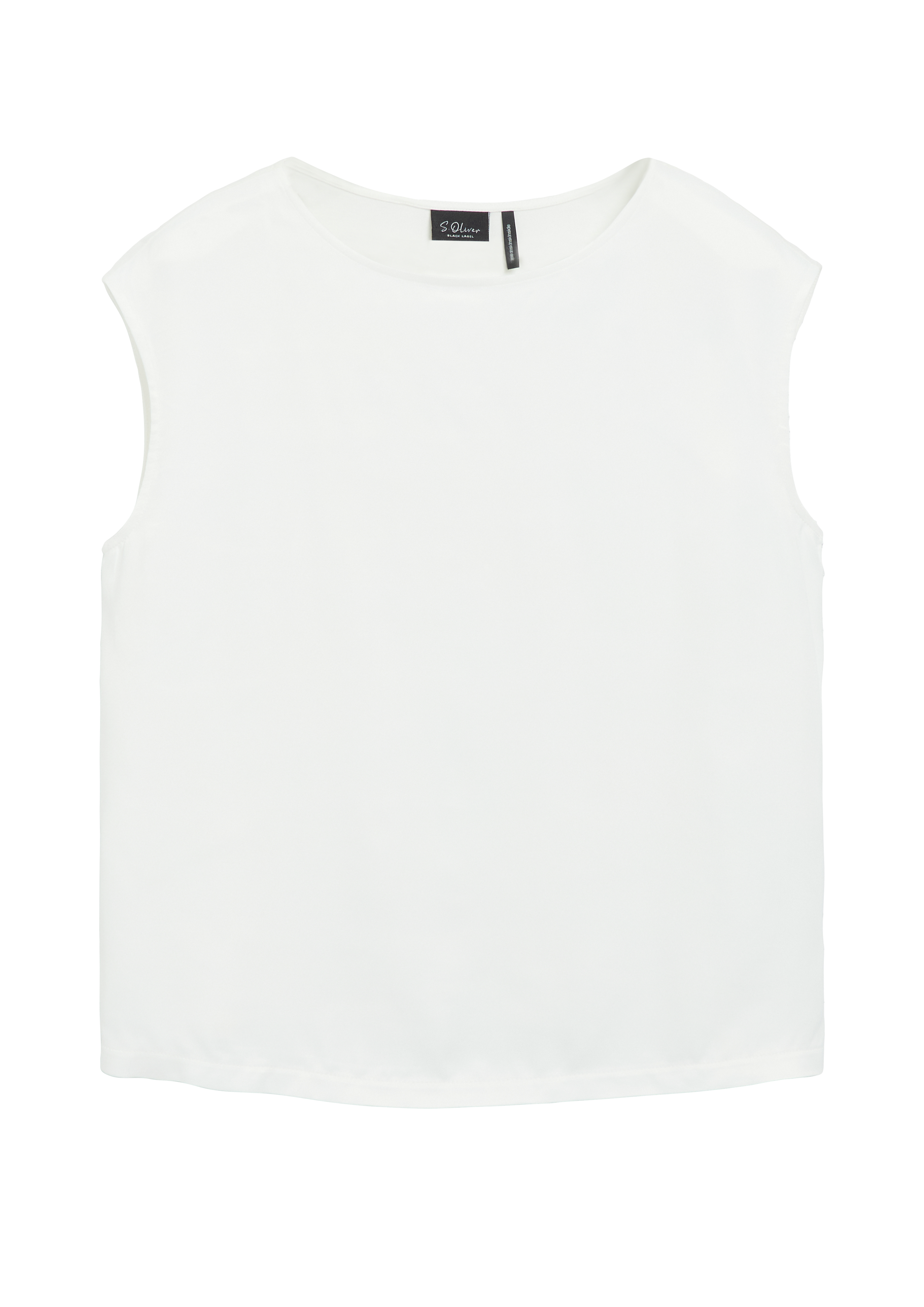 Ärmelloses Shirt aus Viskosemix