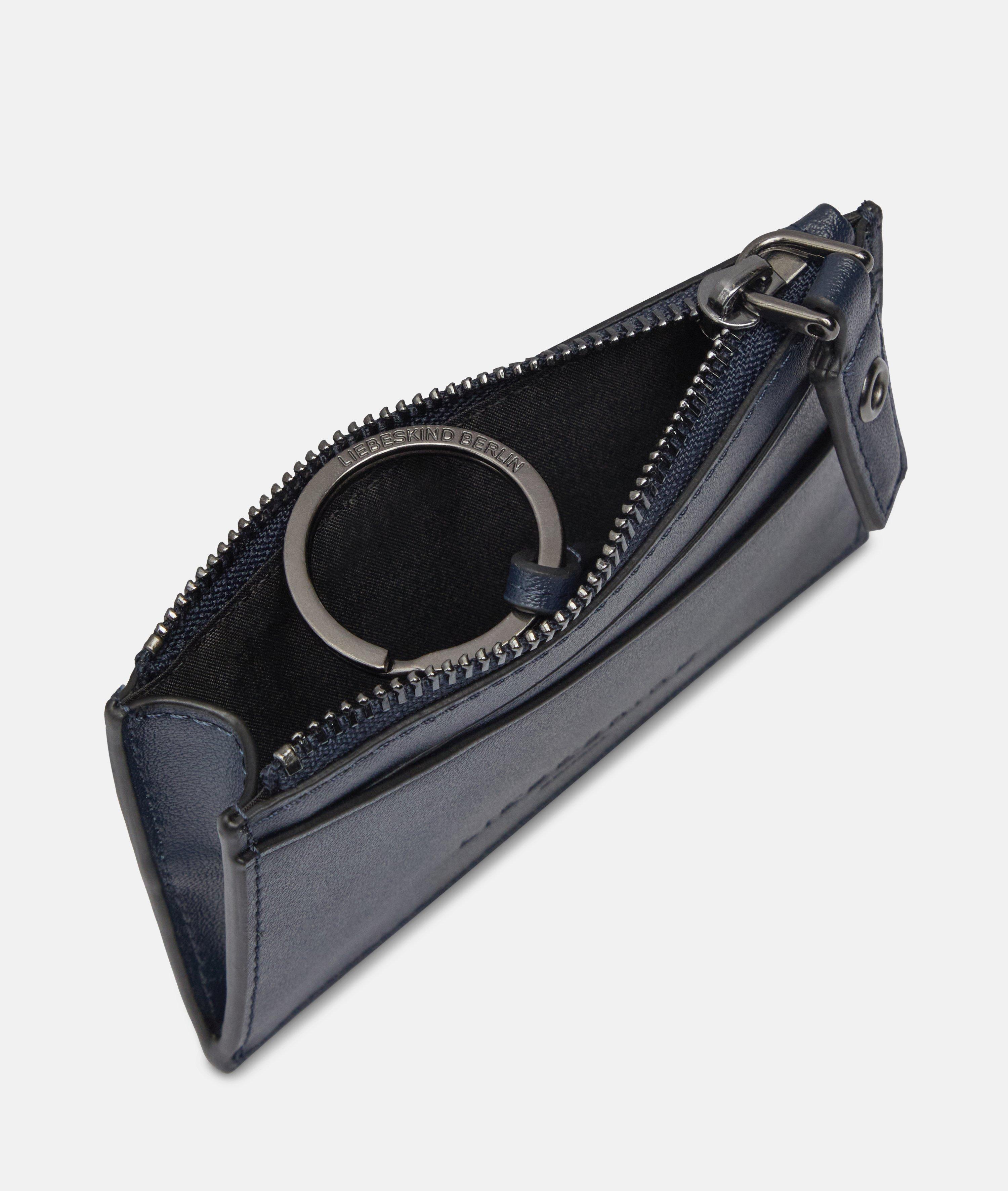 Mina Geldbörse XS in blau, beige & schwarz