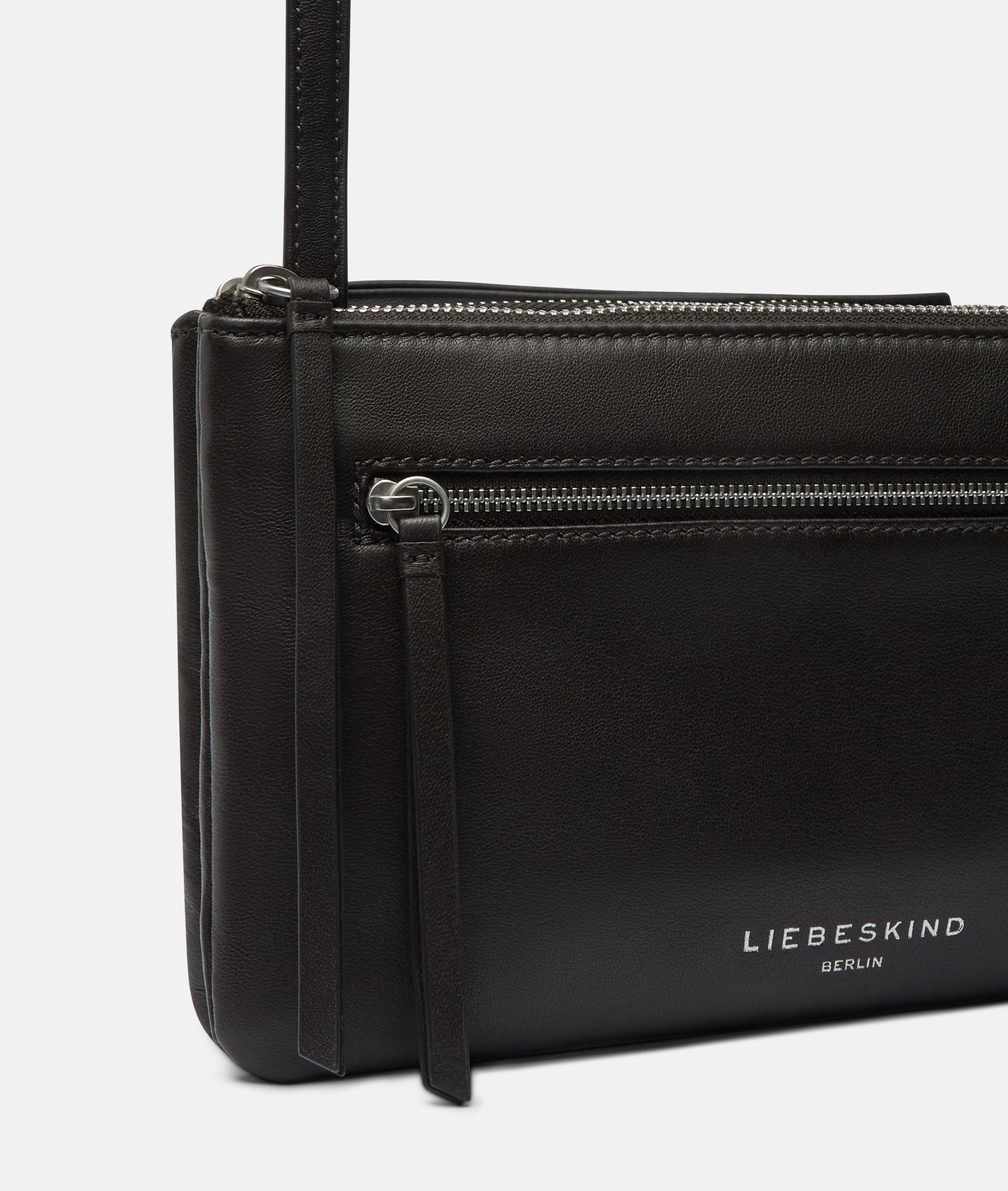 Double Zena Crossbody S in brown, black & blue