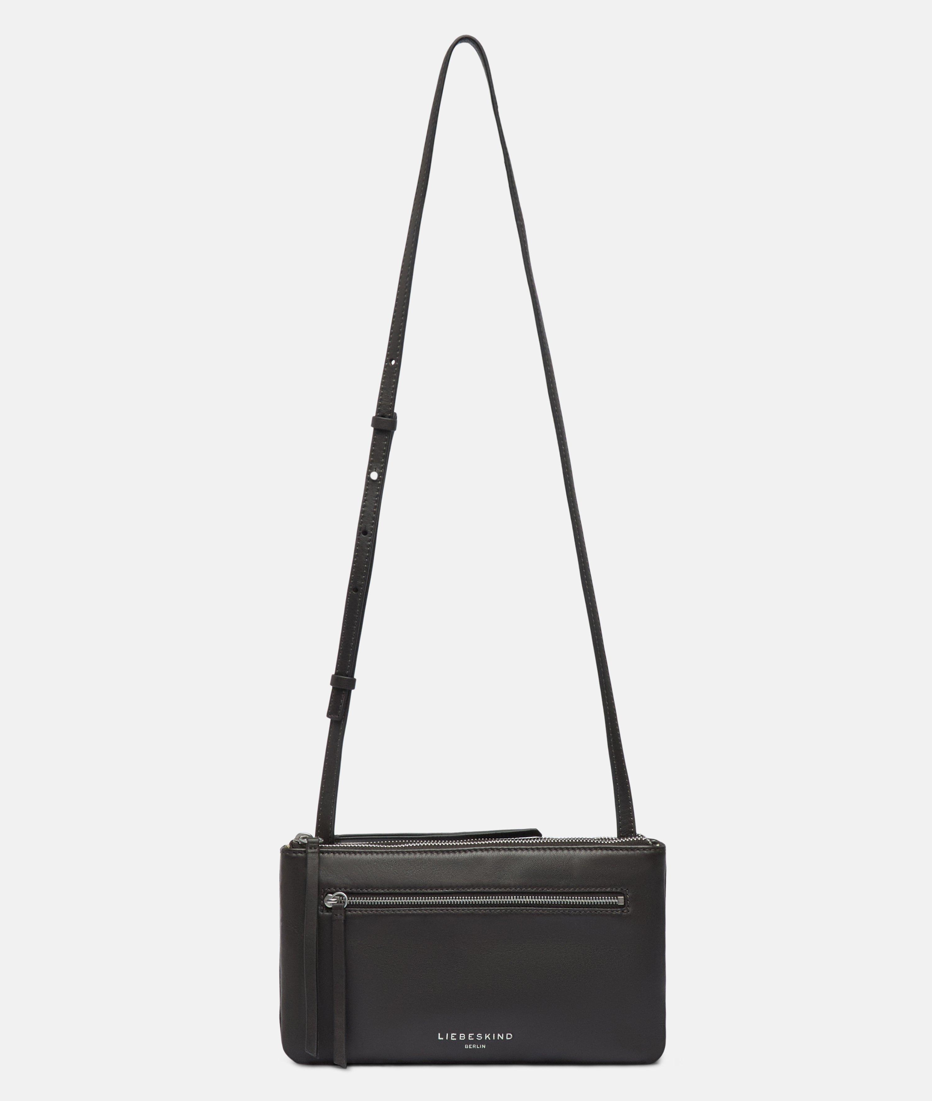 Double Zena Crossbody S in brown, black & blue