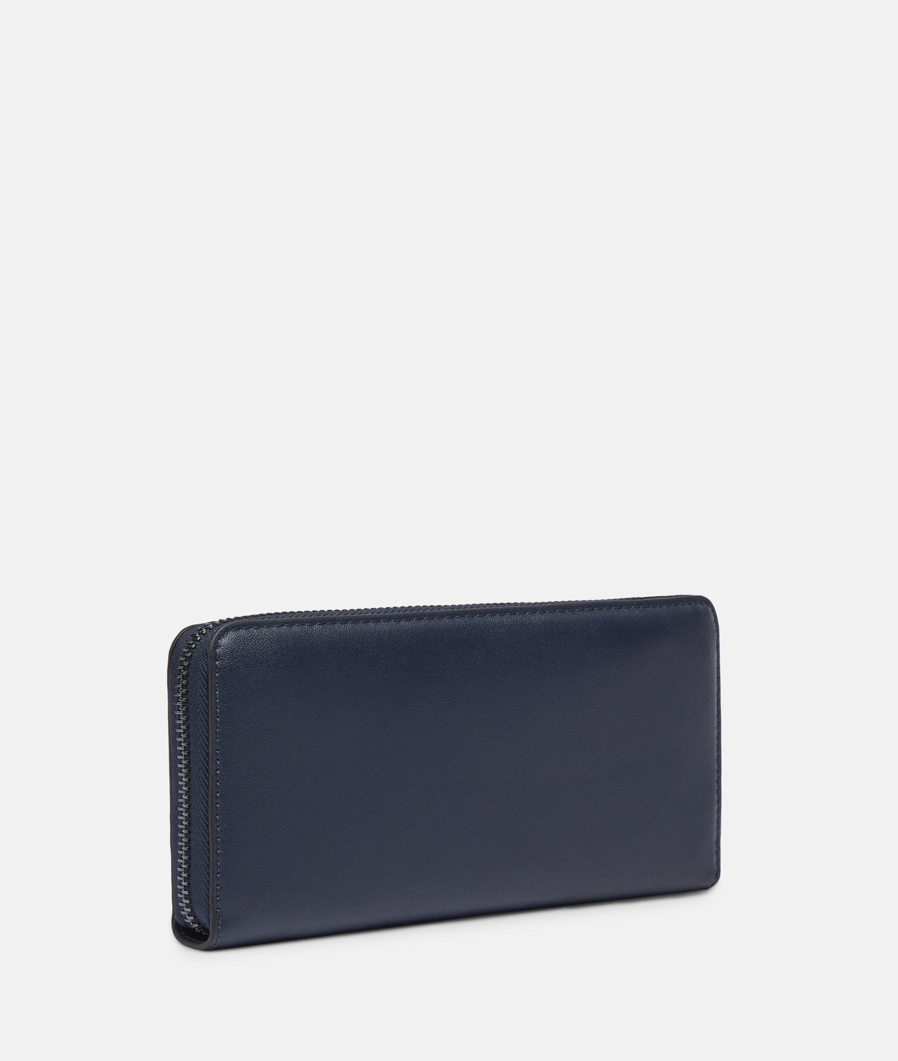 Sally Geldbörse L in blau, schwarz & beige