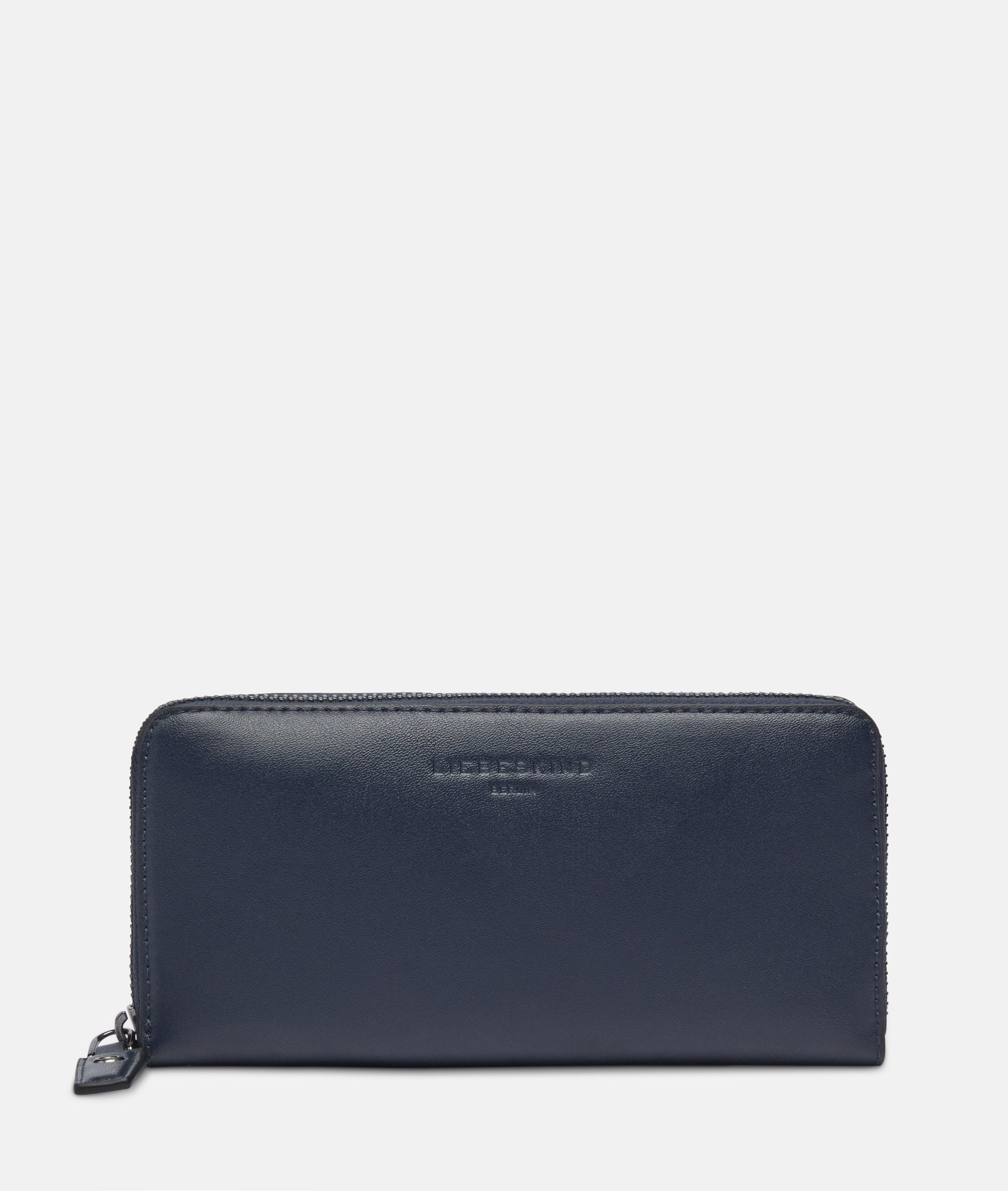 Sally Geldbörse L in blau, schwarz & beige